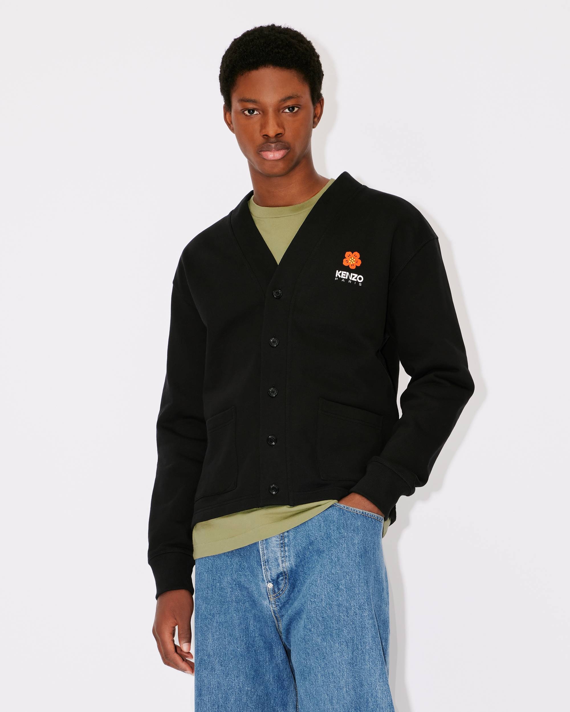 KENZO 'BOKE FLOWER' Crest woollen cardigan | kenzo | REVERSIBLE