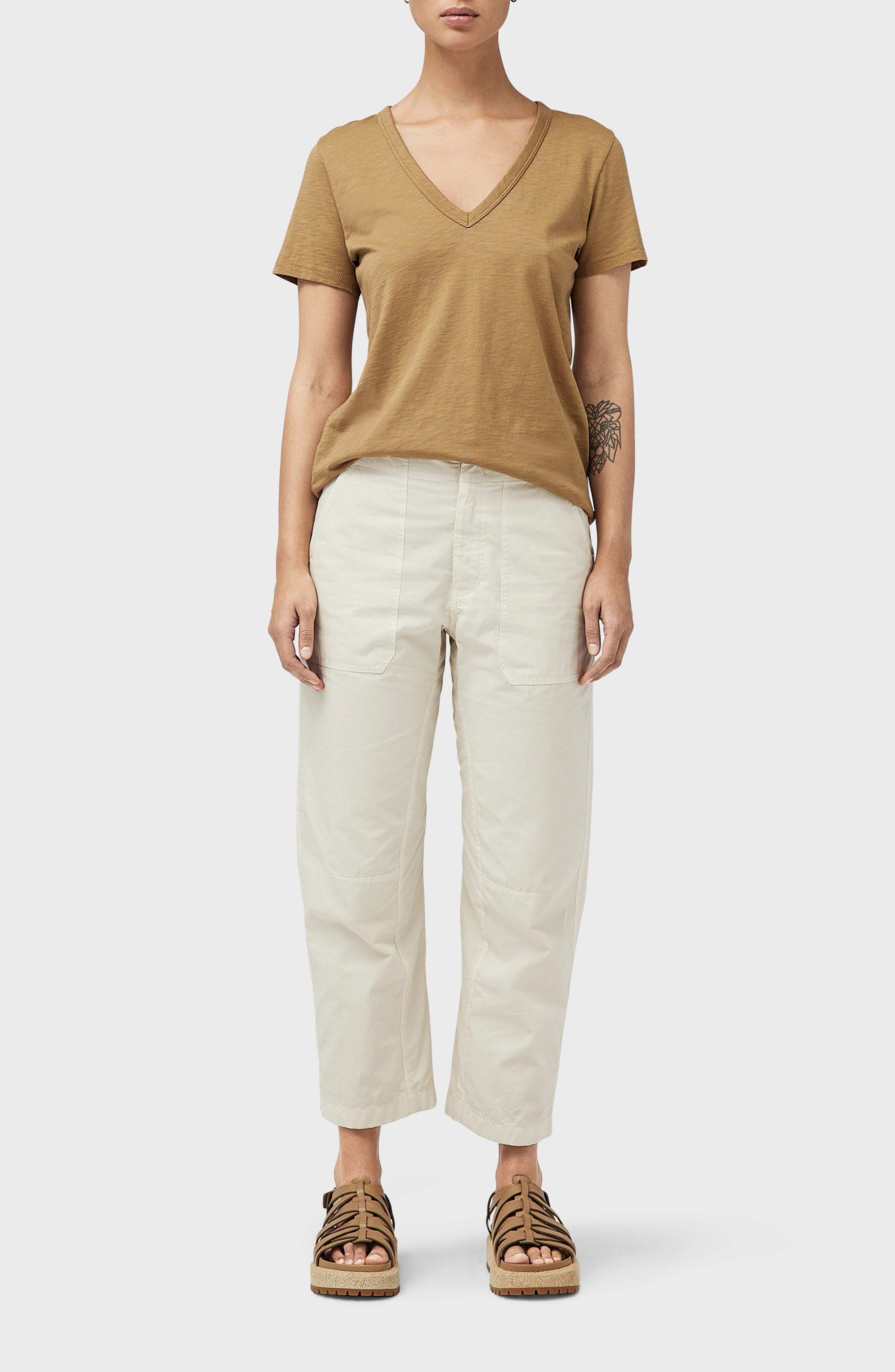 The Slub V-Neck Organic Pima Cotton T-Shirt - 6