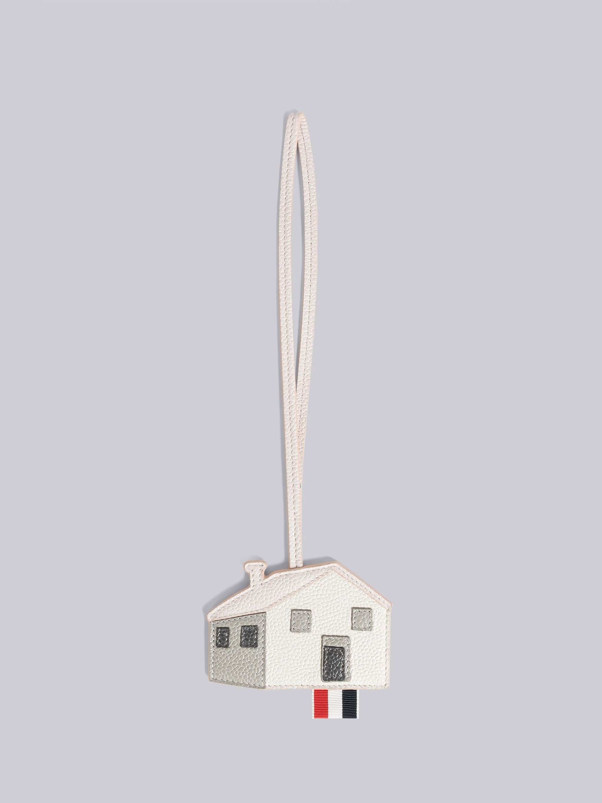 PEBBLE GRAIN LEATHER HOUSE CHARM - 1