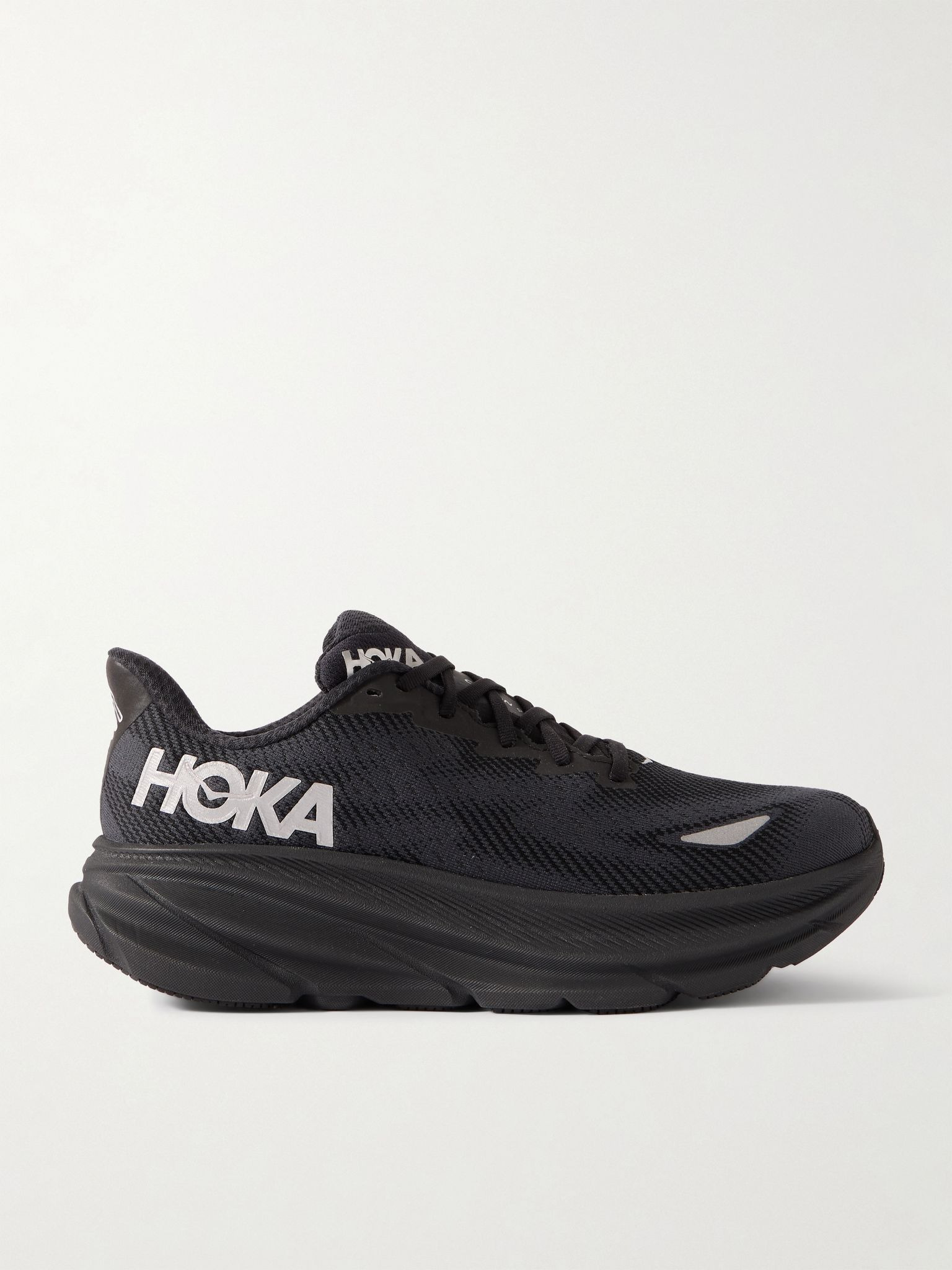 Clifton 9 Rubber-Trimmed Recycled-GORE-TEX Invisible Fit Sneakers Black - 1