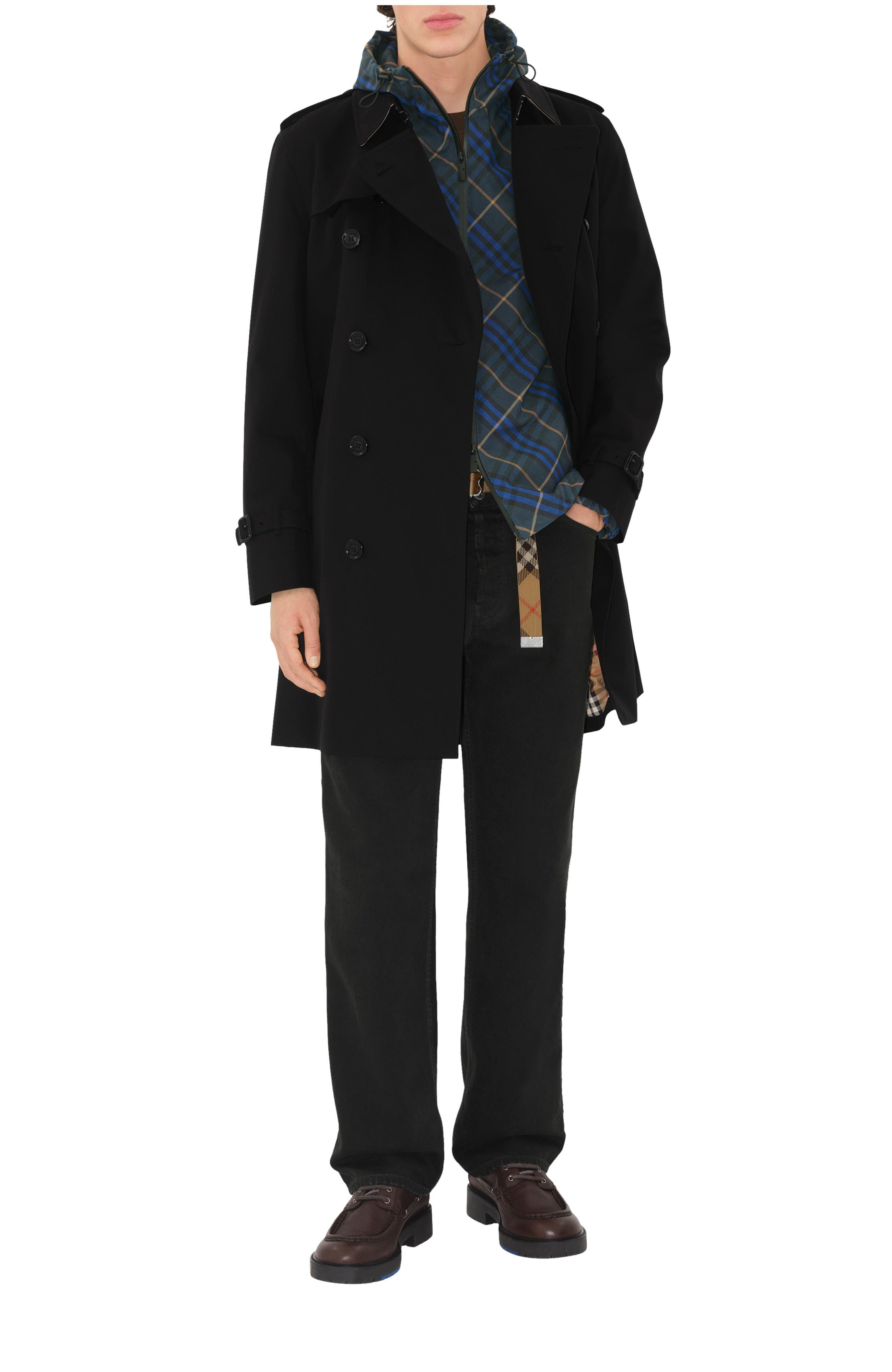 burberry Mid-length Kensington Heritage Trench Coat in Black at Nordstrom - 1