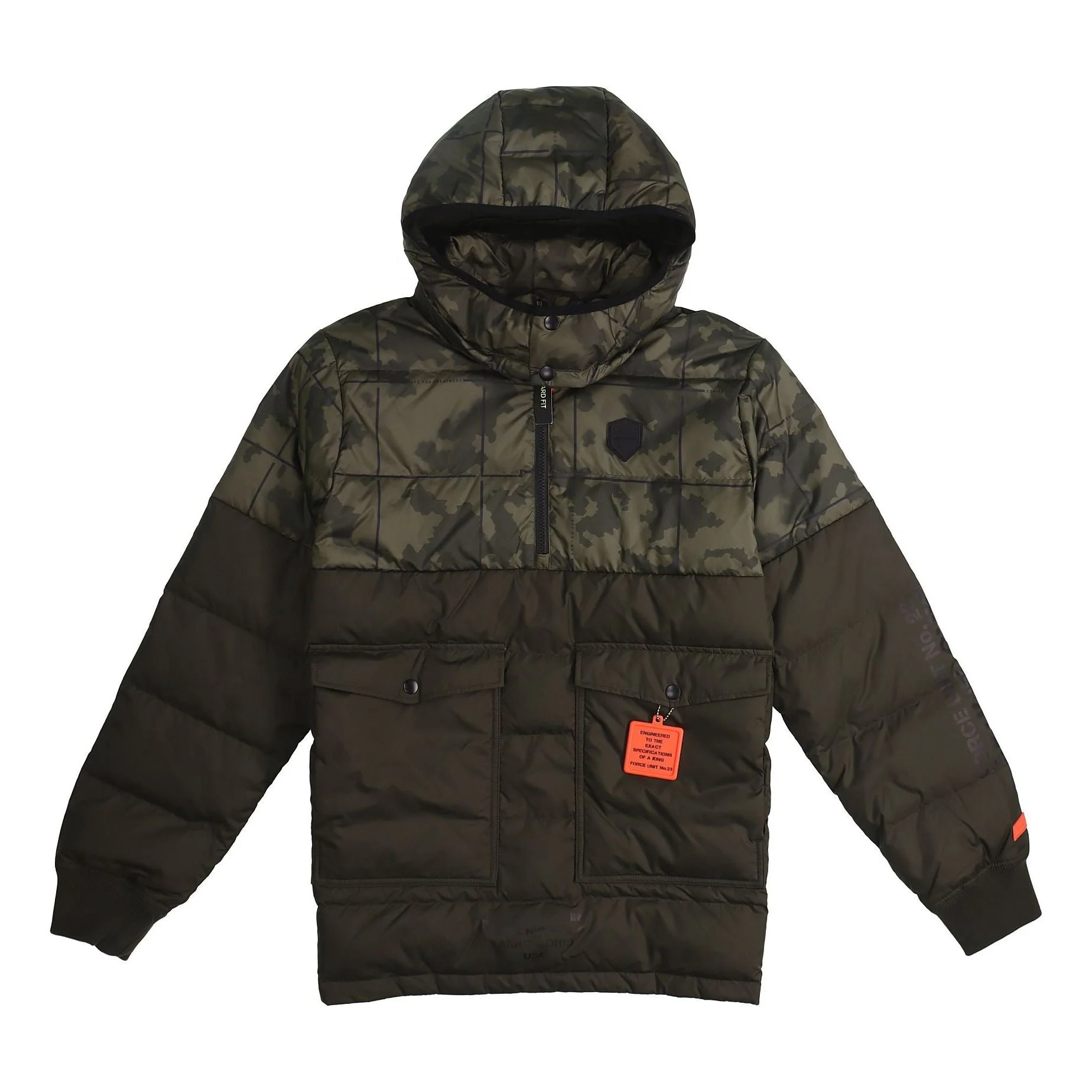 Nike LeBron 잡종 절반 잡아당기기 사슬은 재킷 Armygreen 육군 녹색 AT3905-355를 데웁니다 - 1