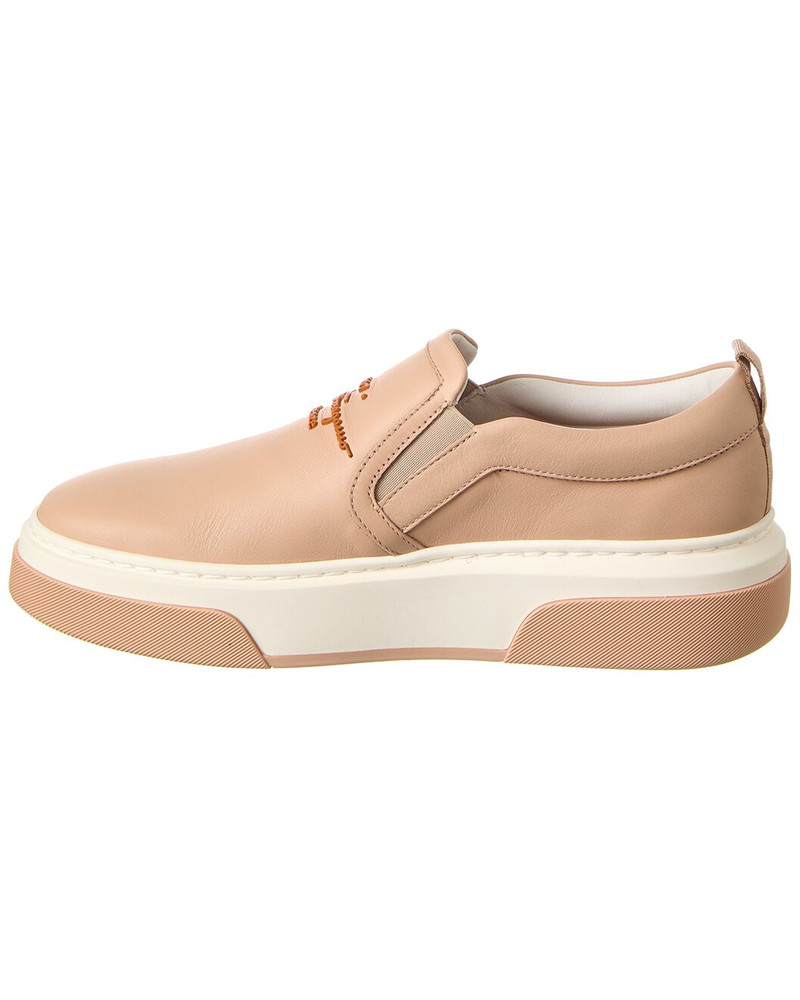 FERRAGAMO Ferragamo Cassina Leather Slip-On Sneaker outlook