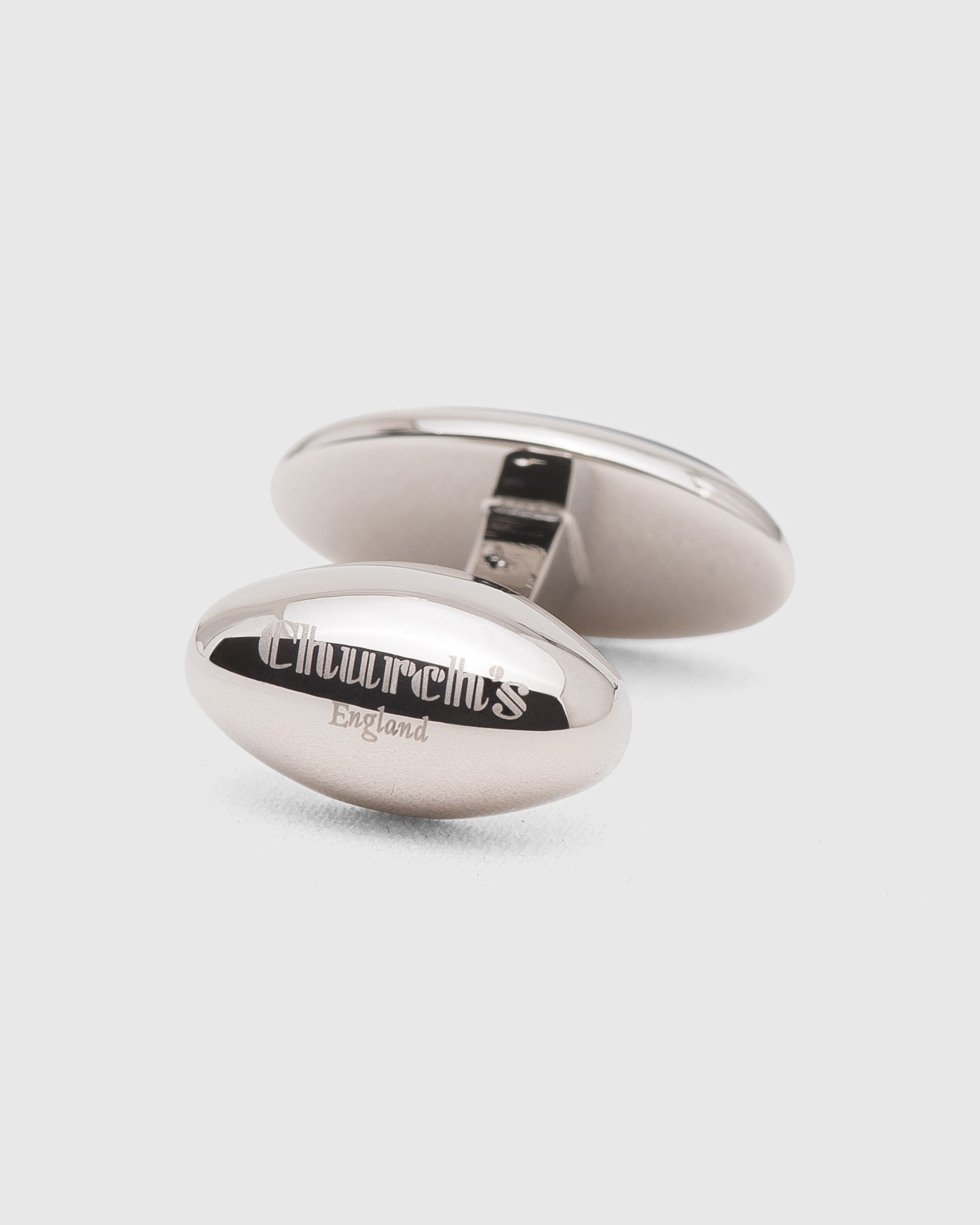 Pumice & Rhodium Plated Oval - 3