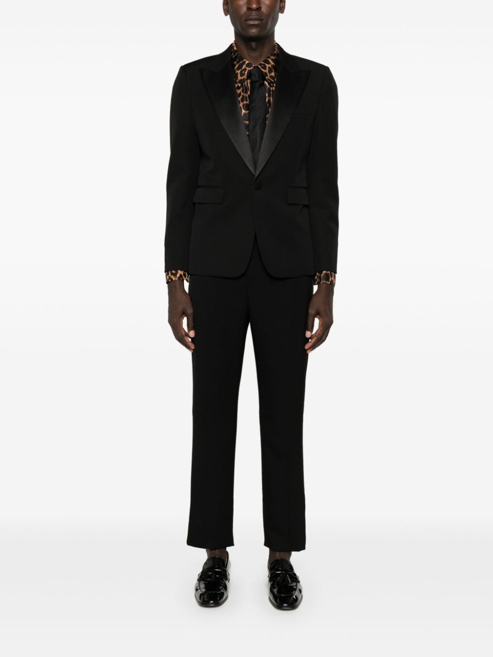 wool straight-leg trousers - 2