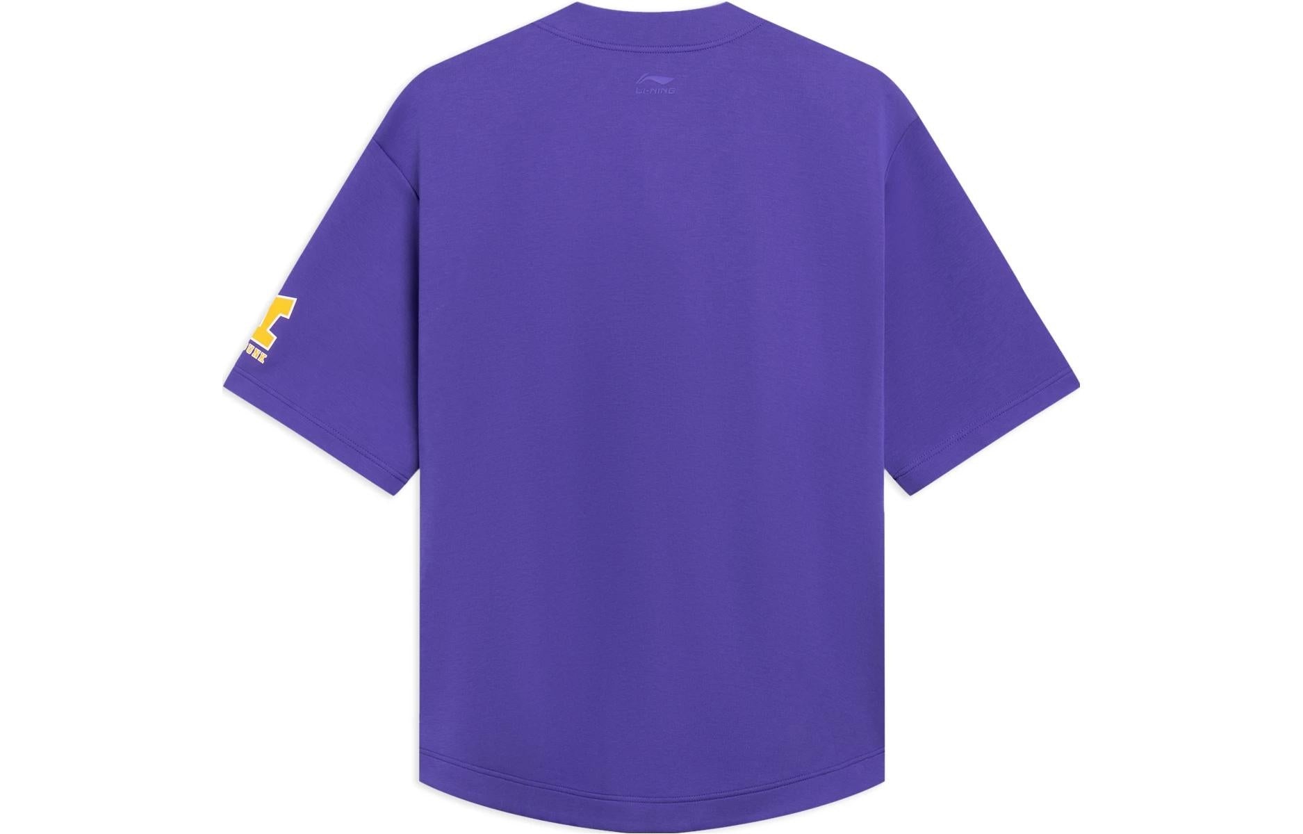 Li-Ning Hoops Graphic Loose Fit Shirt 'Purple' AWDT547-3 - 2