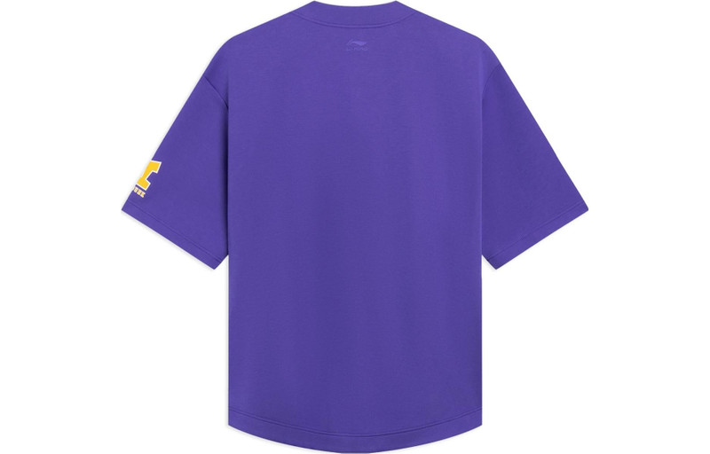 Li-Ning Li-Ning Hoops Graphic Loose Fit Shirt 'Purple' AWDT547-3 outlook
