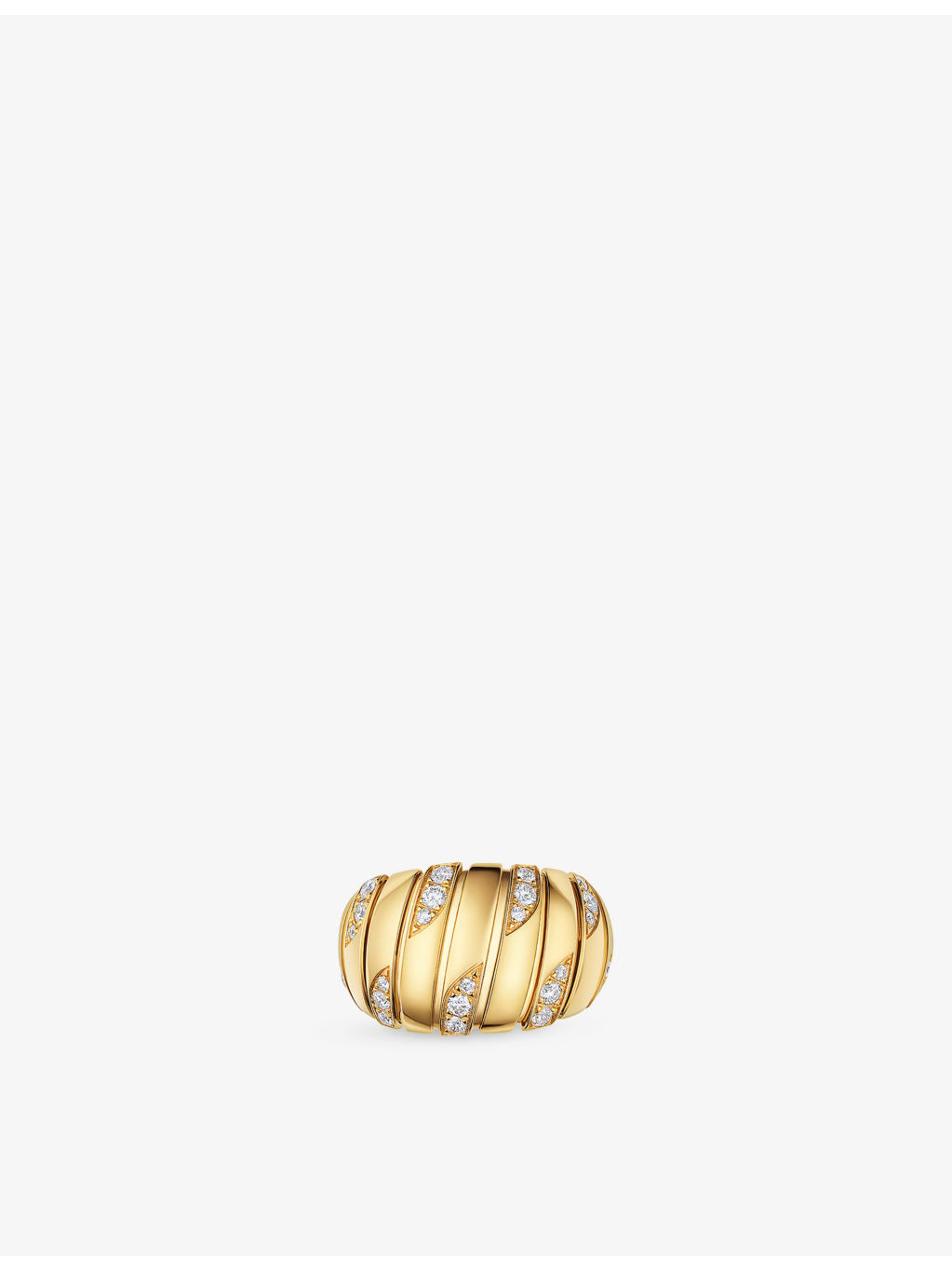 Tubogas 18ct Yellow-Gold And 0.61ct Diamond Ring - 2