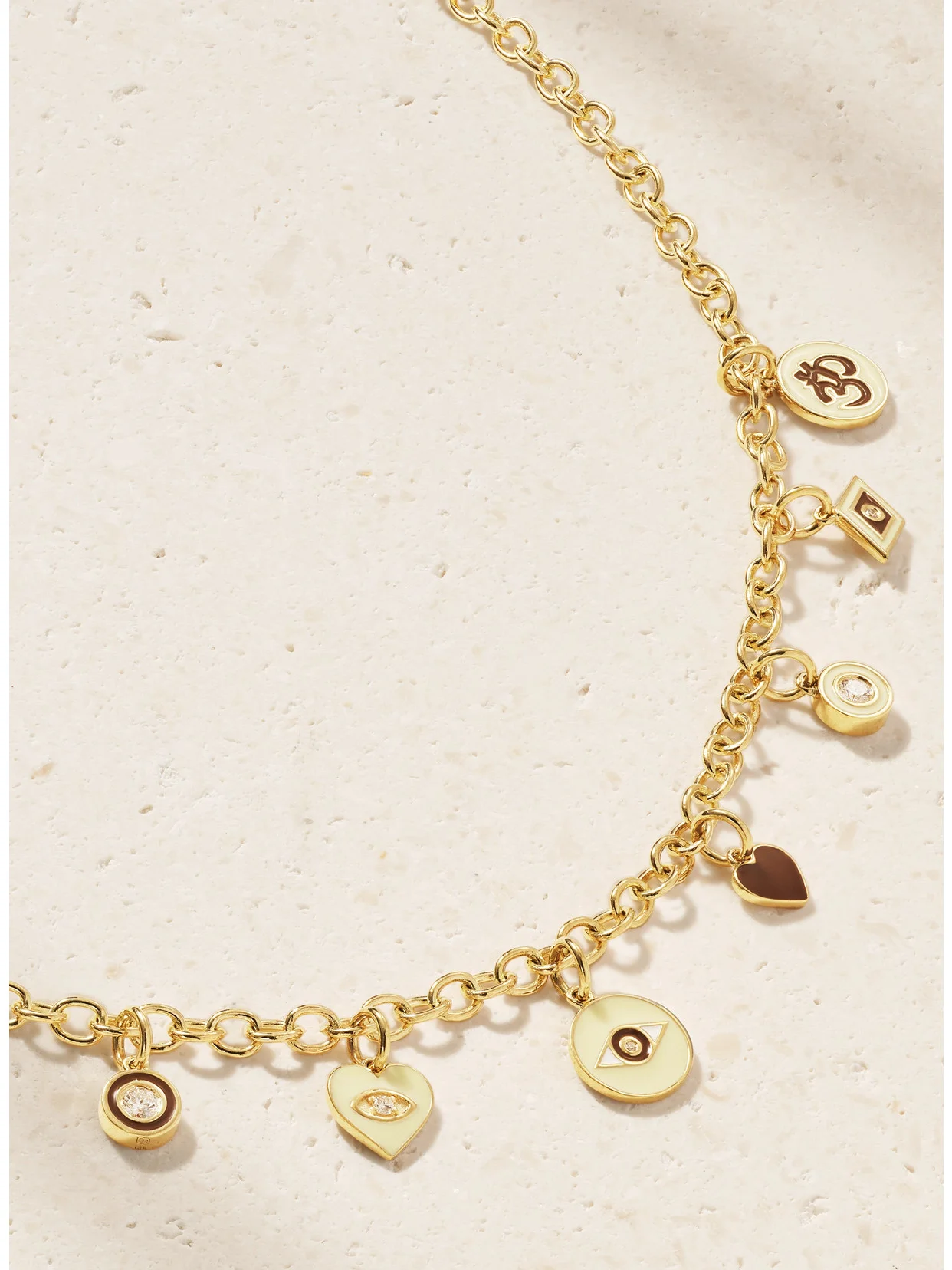14-karat Gold, Diamond And Enamel Necklace - 1