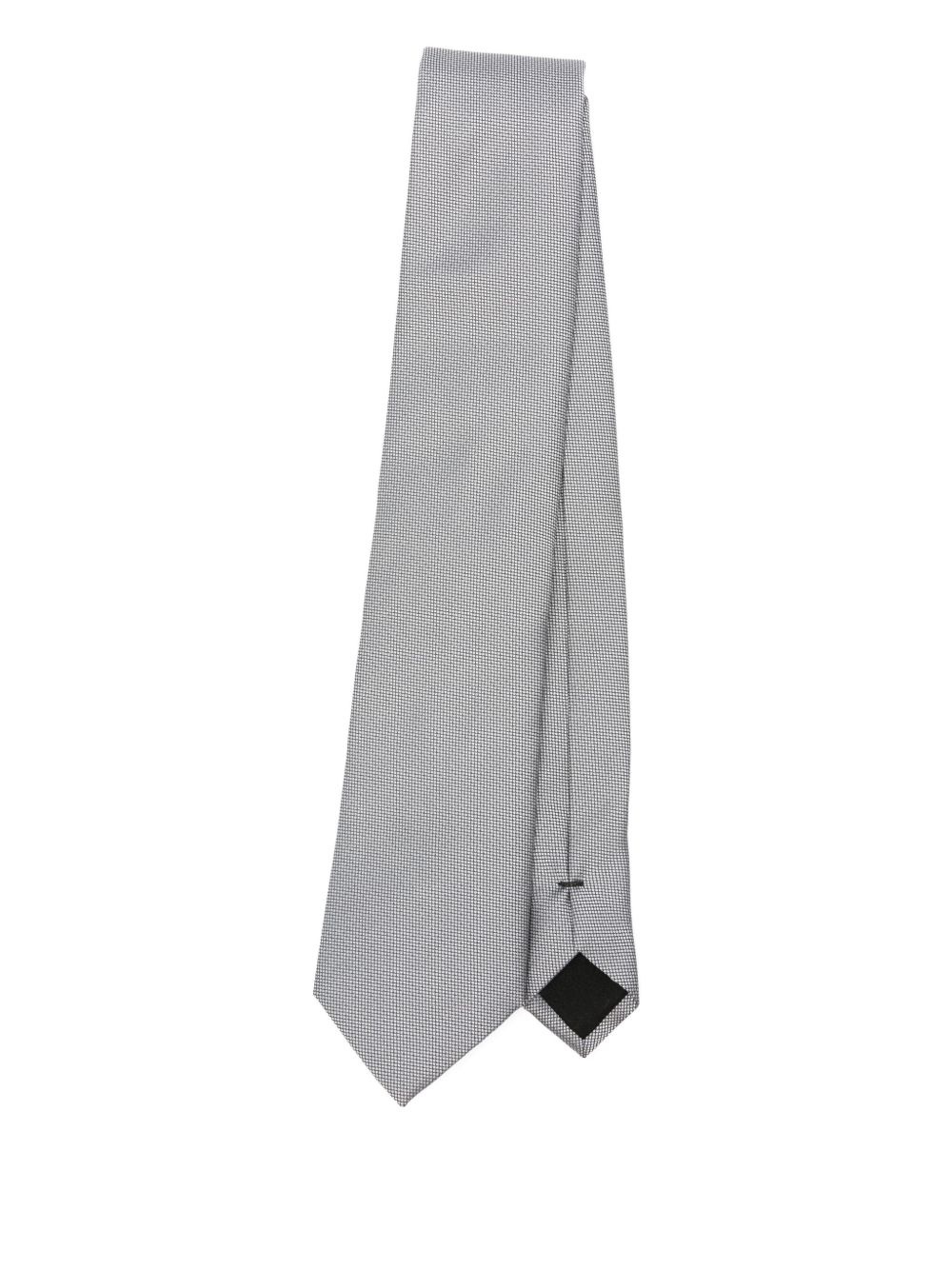 patterned silk-blend tie - 1