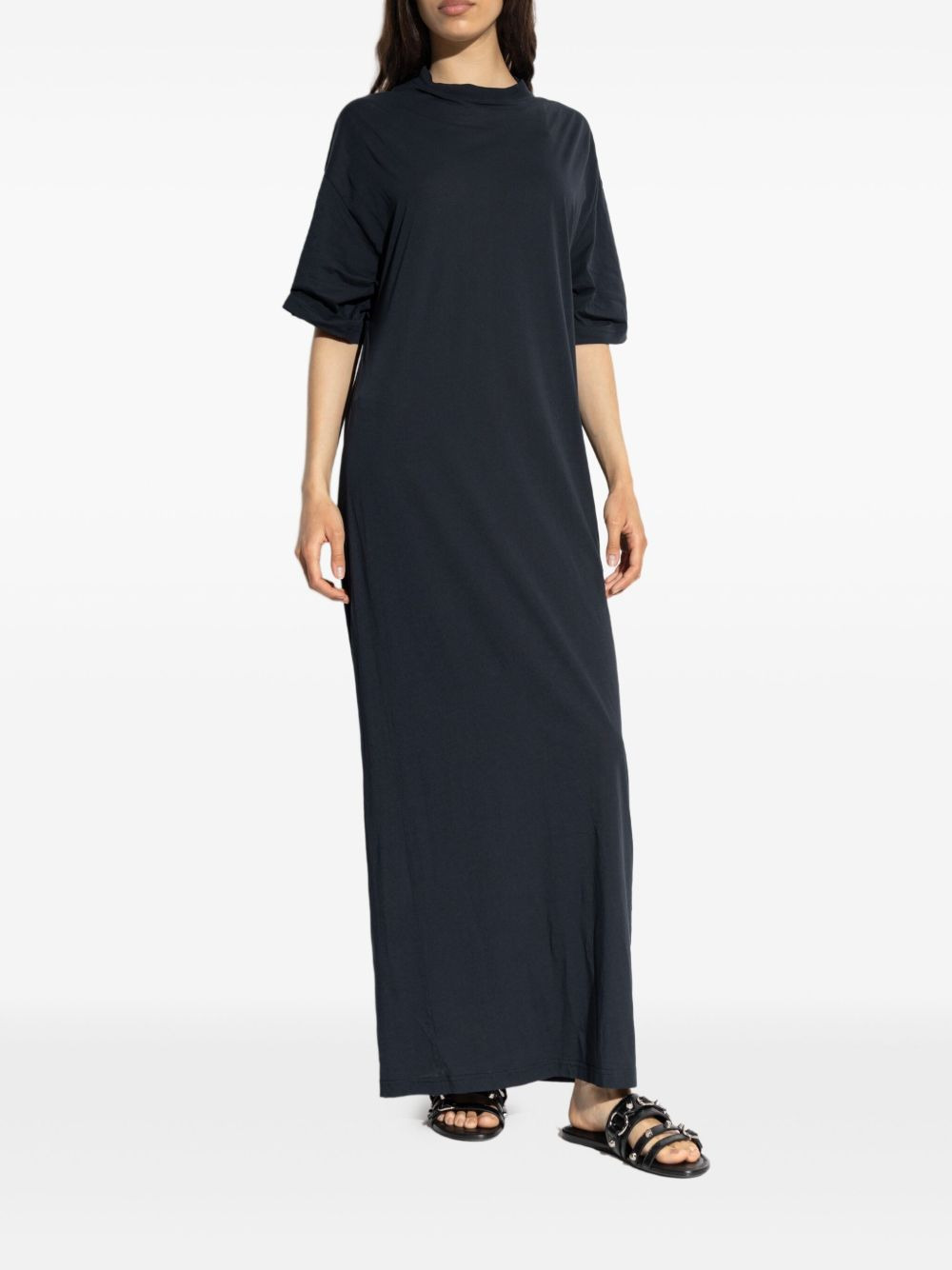 short-sleeve maxi dress - 3