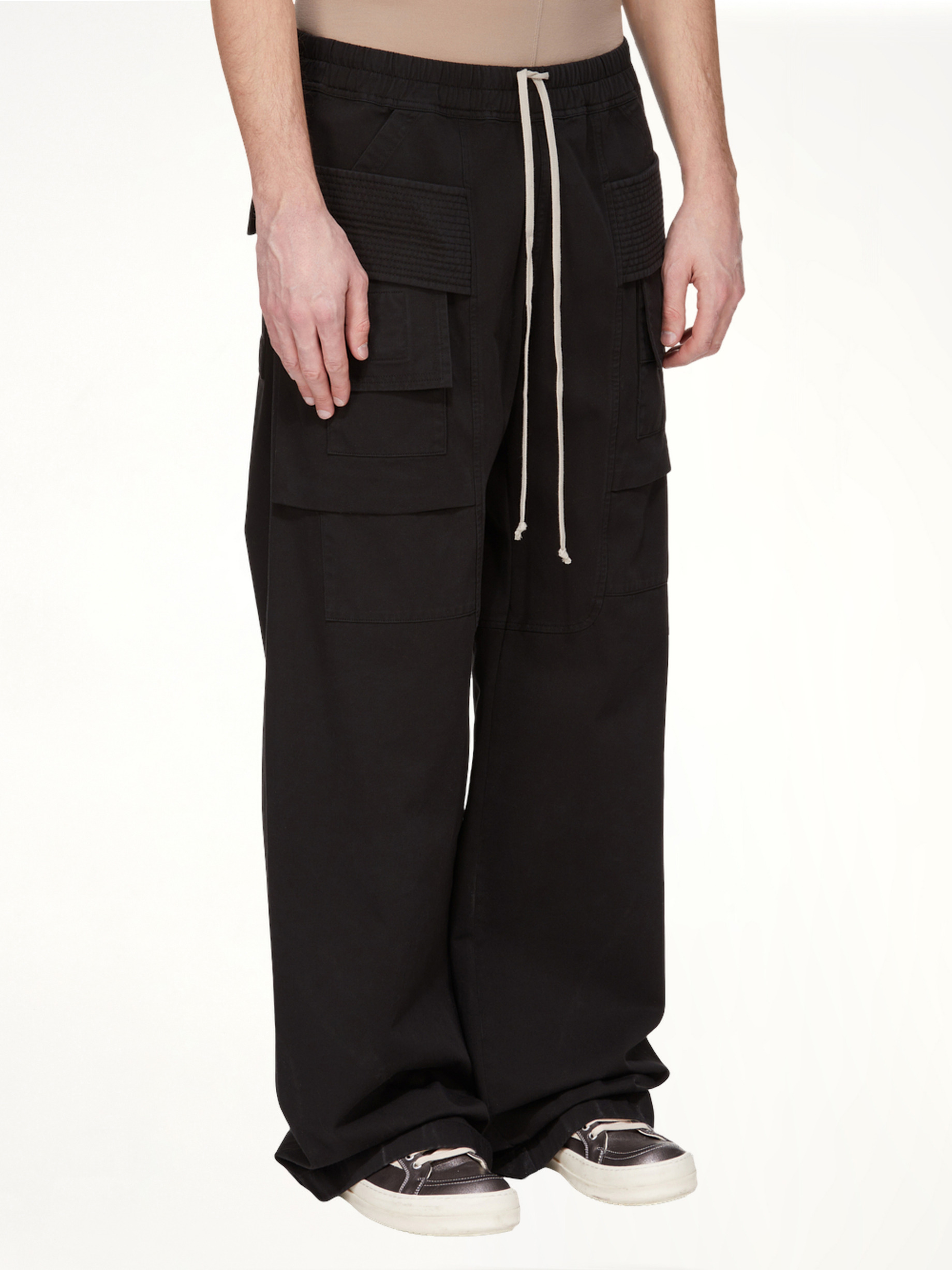 Creatch Wide Cargo Drawstring in Black - 4
