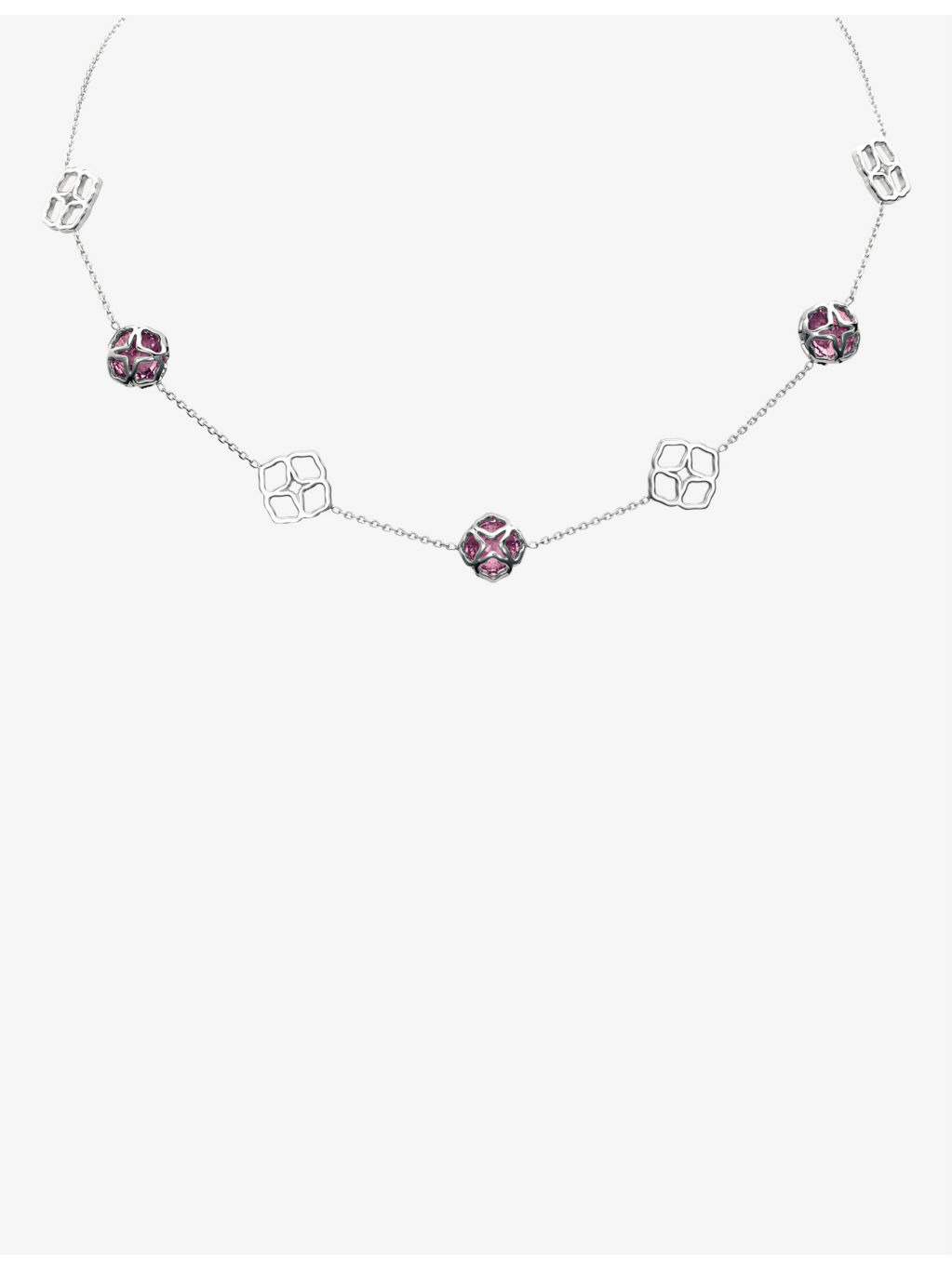 IMPERIALE 18ct white-gold and amethyst necklace - 2