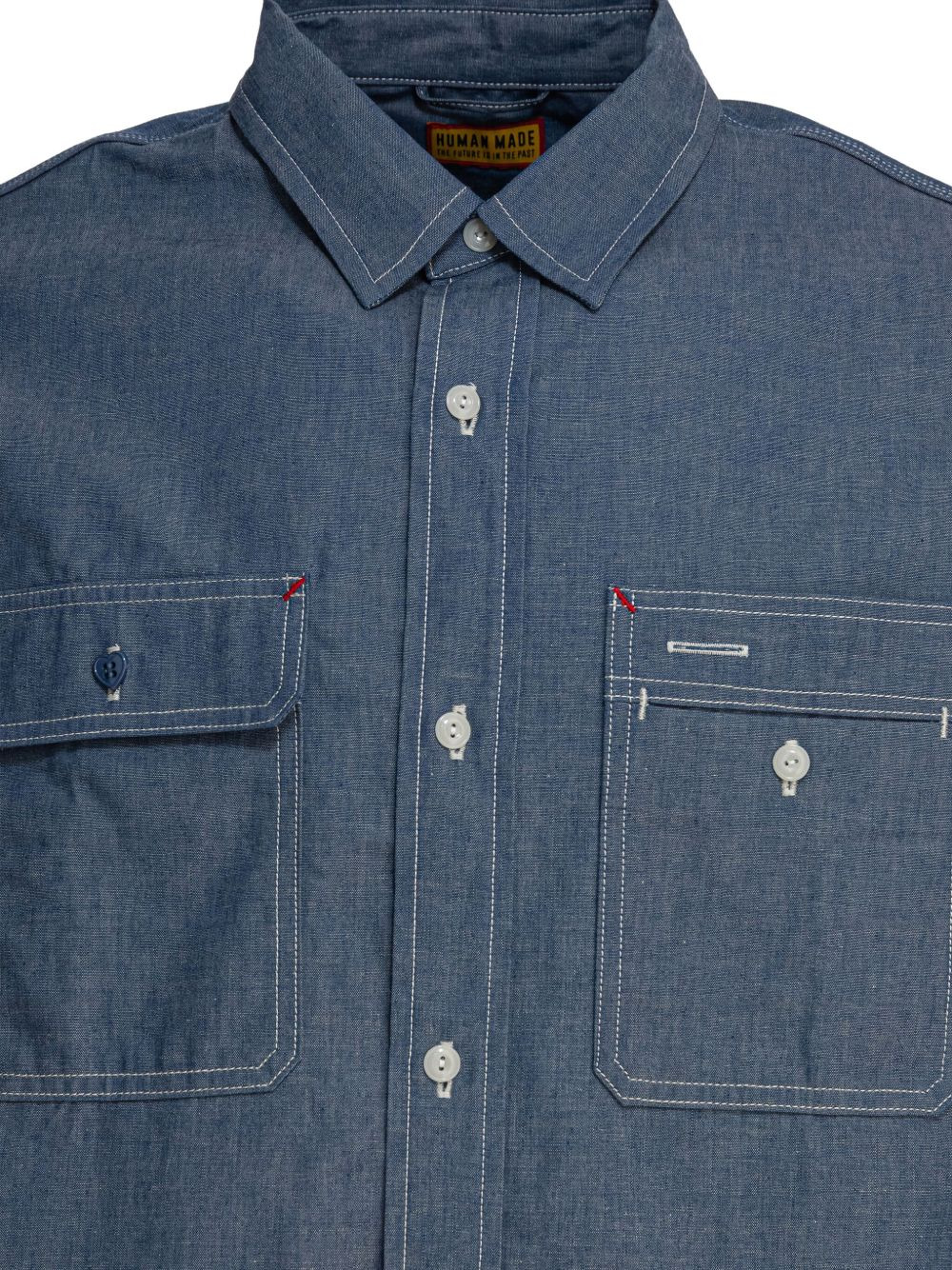 double-pocket cotton shirt - 4