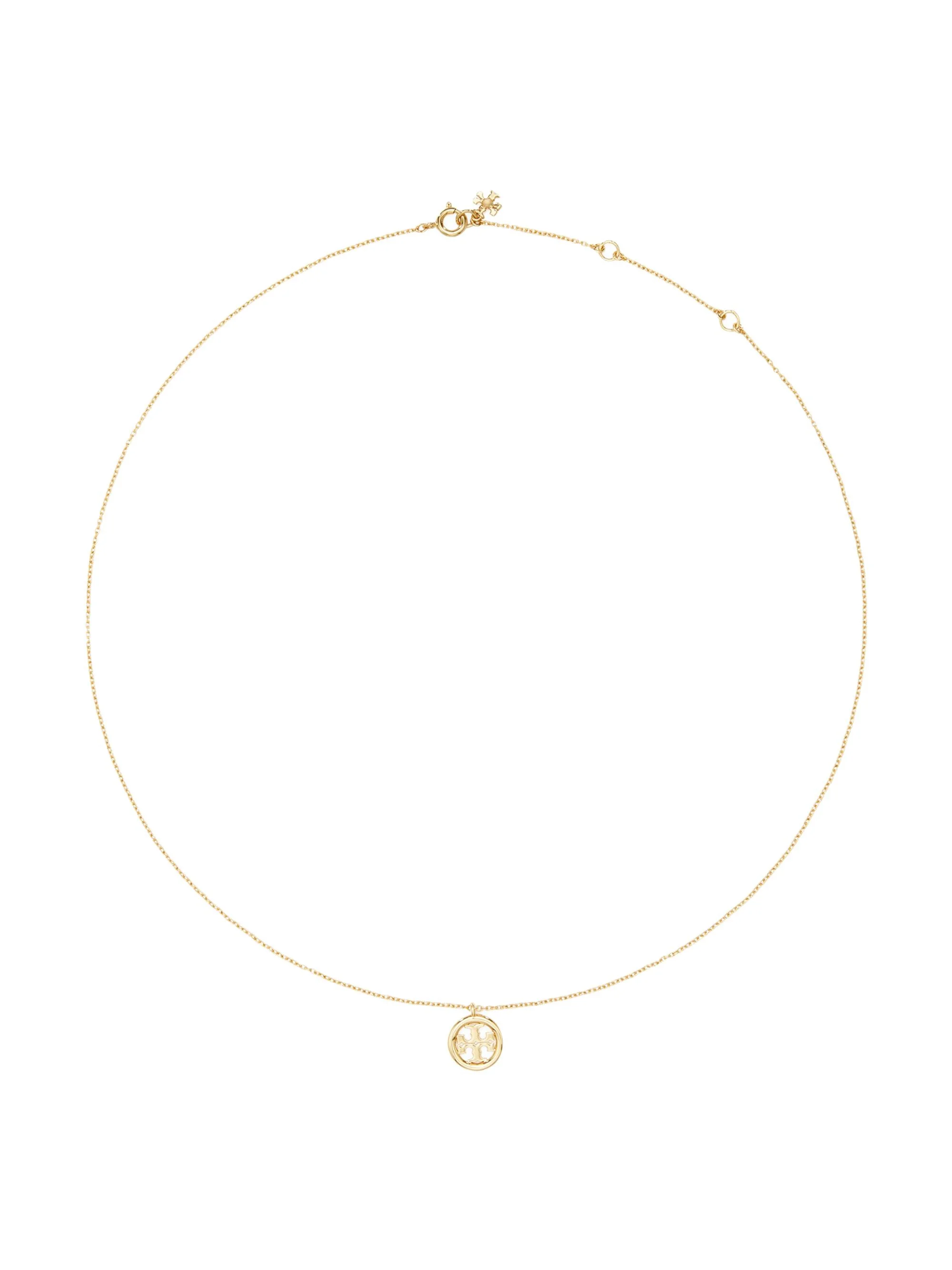 Women's Miller 18K-Gold-Plated Logo Pendant Necklace - Gold - 1