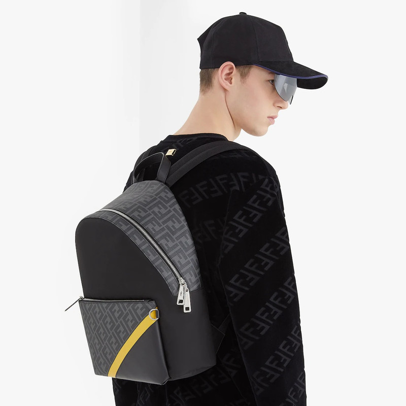 Black nylon backpack 5