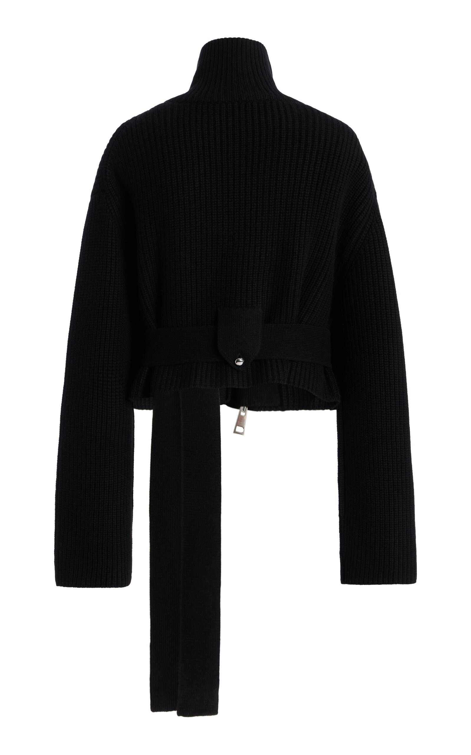 The Neal Belted Cashmere Sweater black - 5