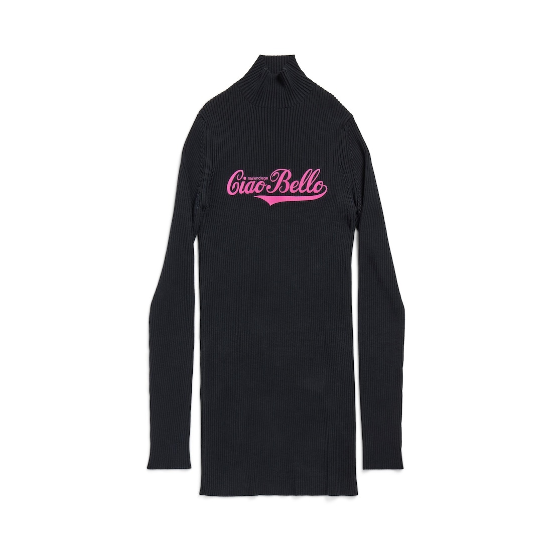 Women's Ciao Bello Long Fitted Turtleneck in Black - 1