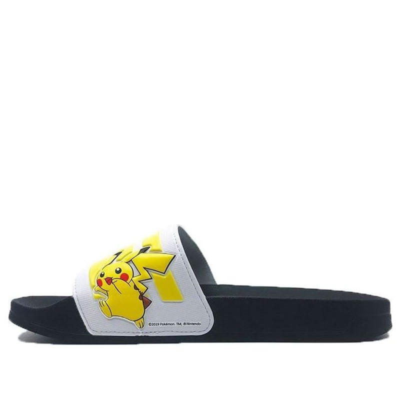 Pokmon x adidas 네오 Adilette 샤워 방수 신발 Unisex 황색 EG2210 1