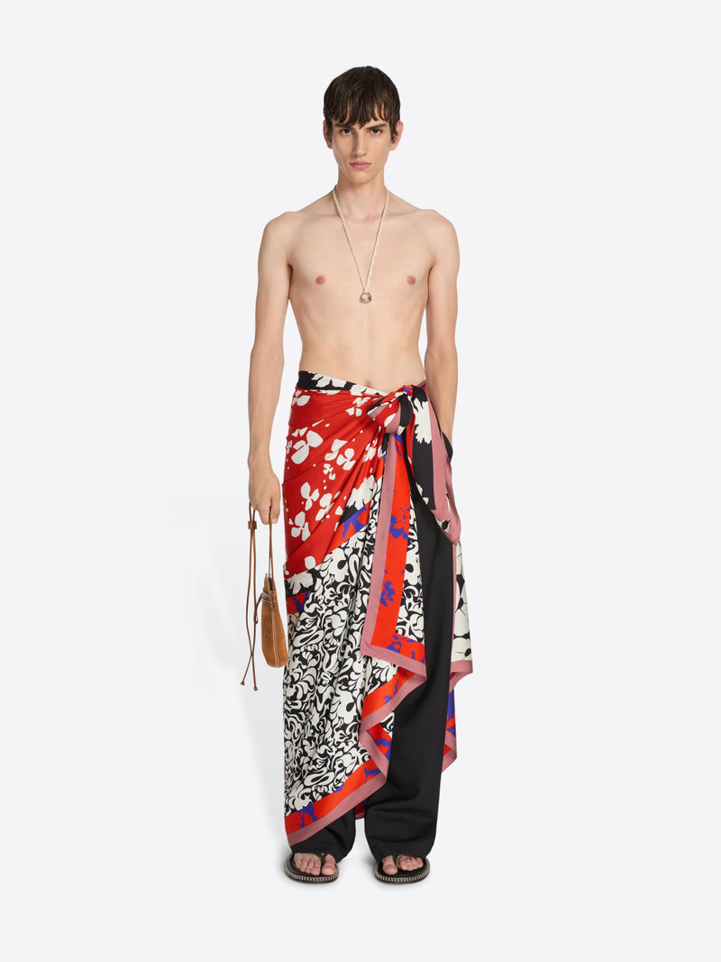 Dries Van Noten PRINTED VISCOSE SCARF outlook