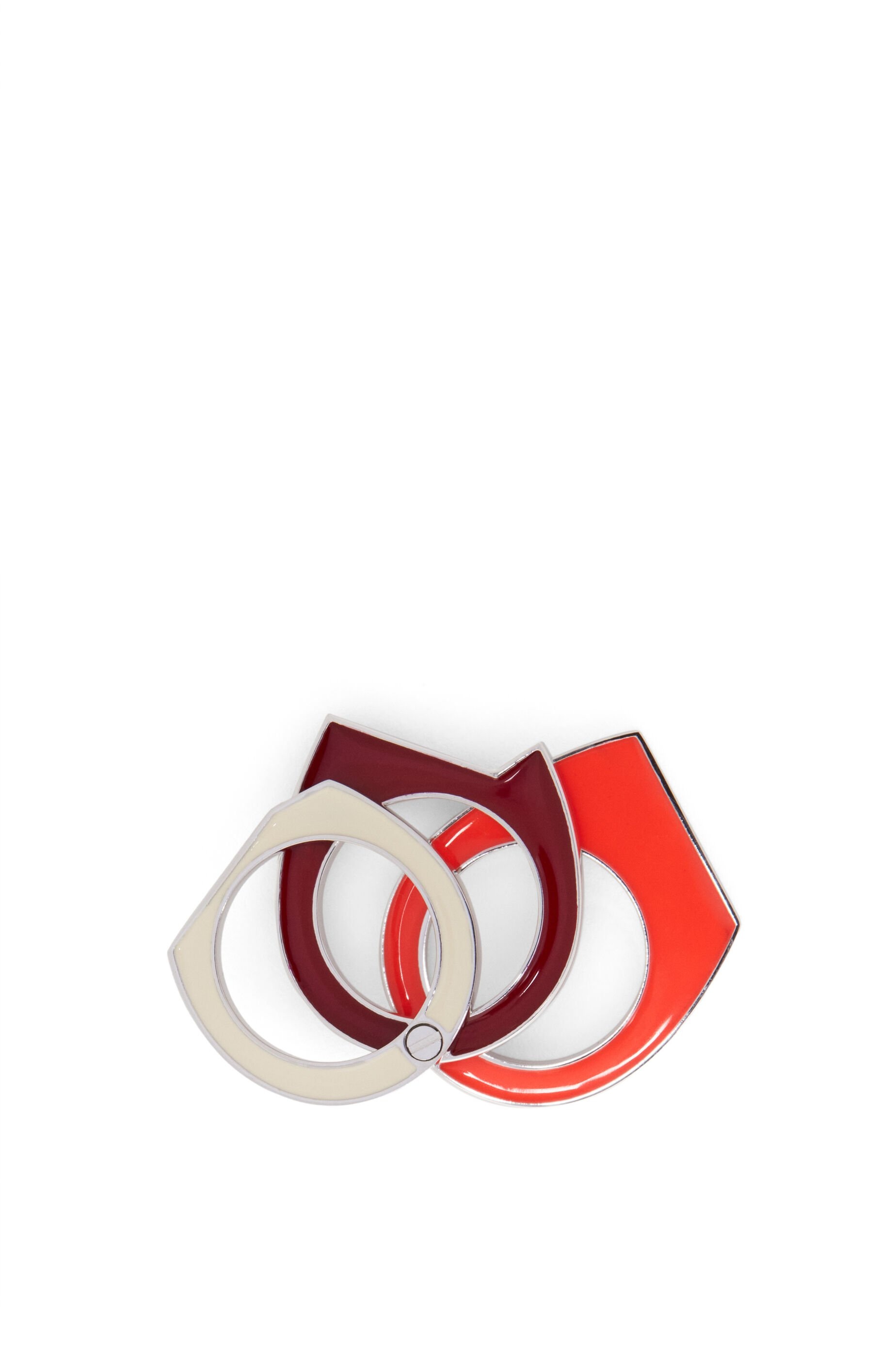 Stacked pivot ring in sterling silver and enamel - 4