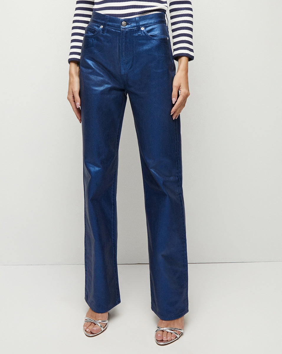 DYLAN STRAIGHT-LEG JEAN | METALLIC COATING - 3