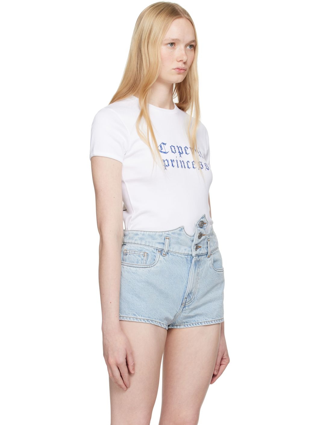 White 'Princess' Slim-Fit T-shirt - 2