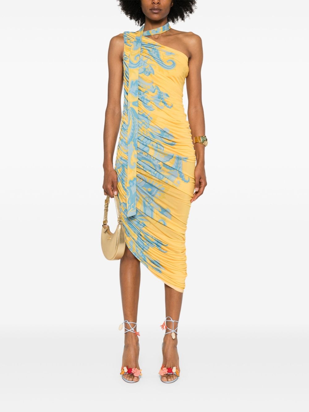draped maxi dress - 2