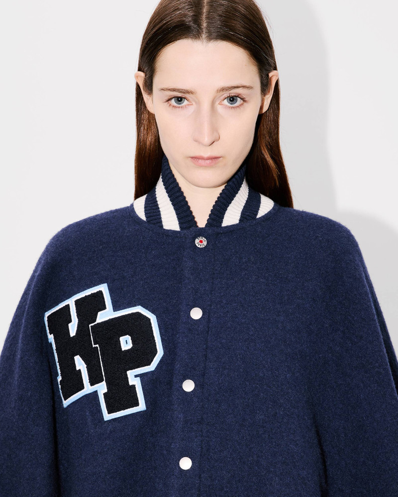 'KENZO Stamp' wool poncho 5