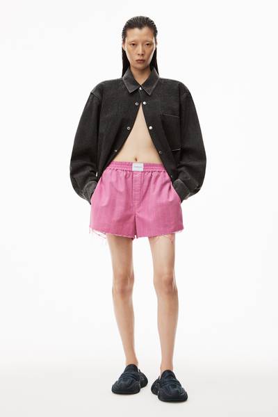Alexander Wang CLASSIC BOXER SHORTS IN COTTON OXFORD outlook