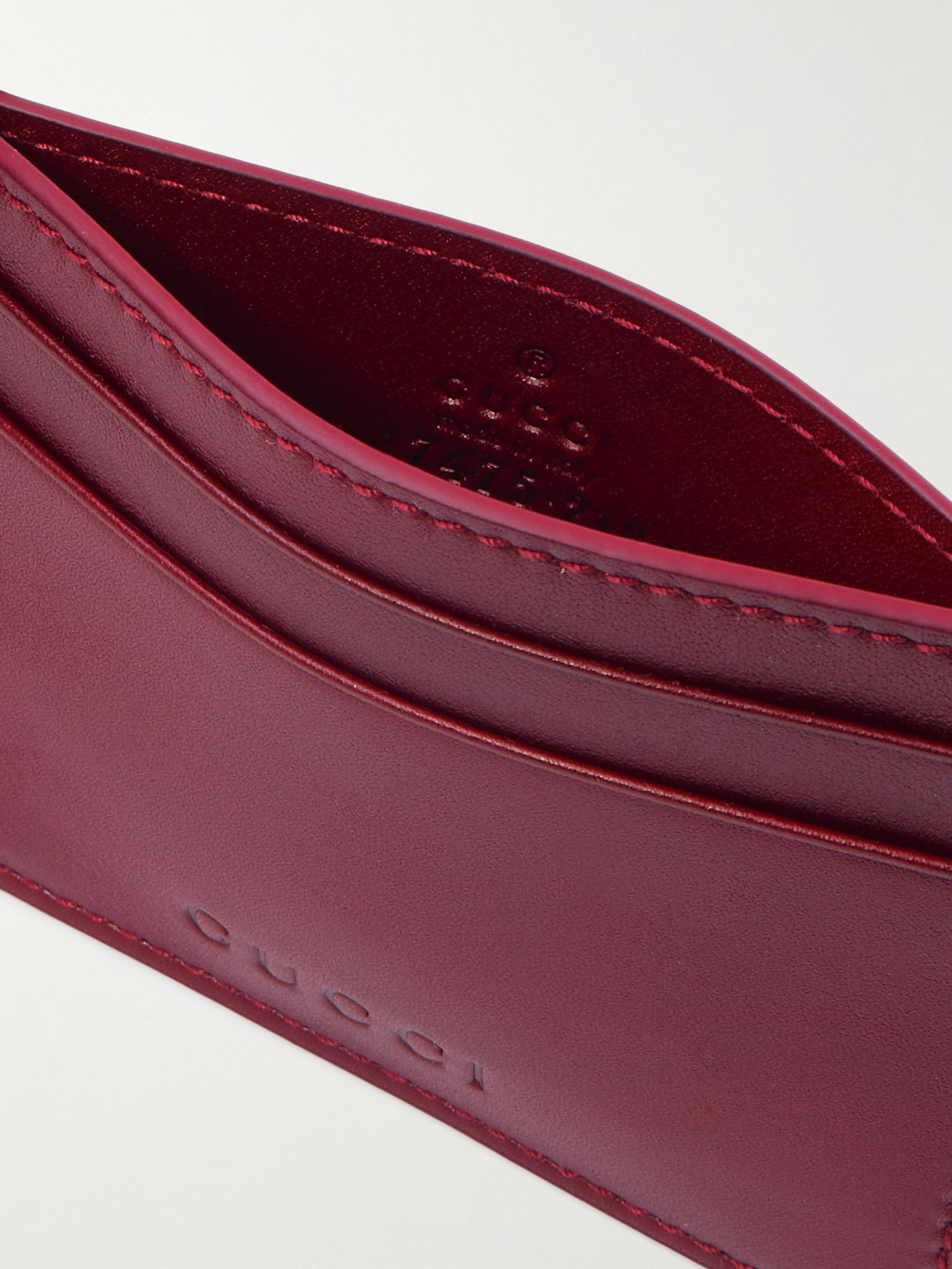 Leather cardholder Red - 4