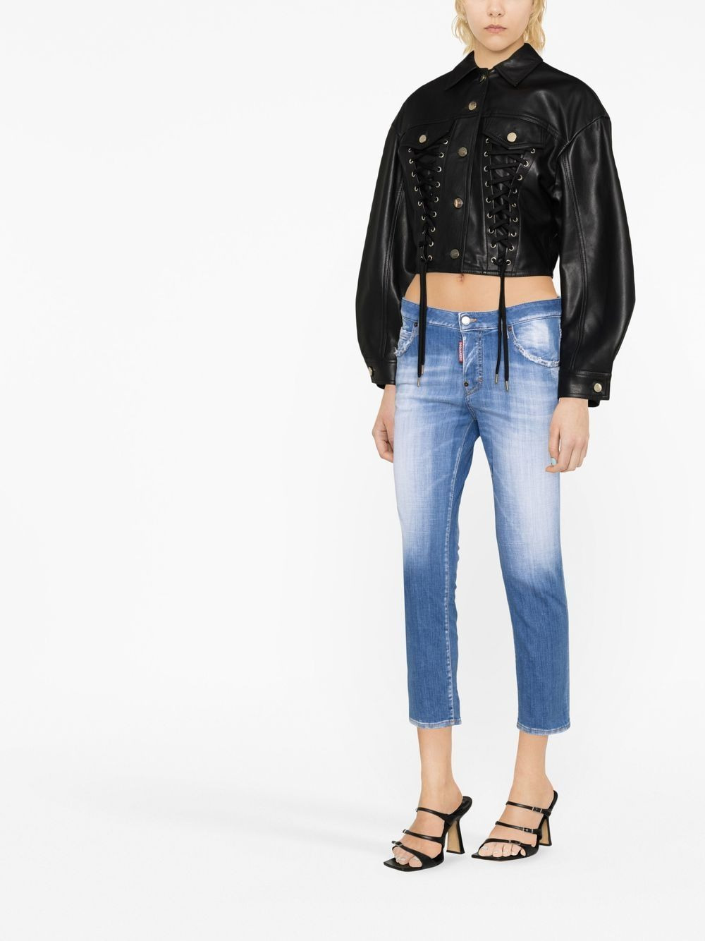 Jennifer low-rise cropped jeans - 3