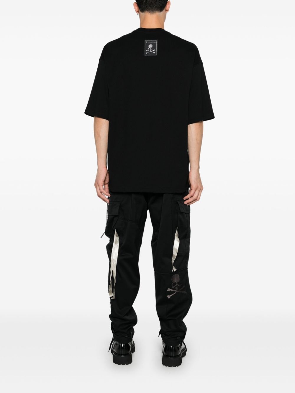 blurred skull T-shirt - 4