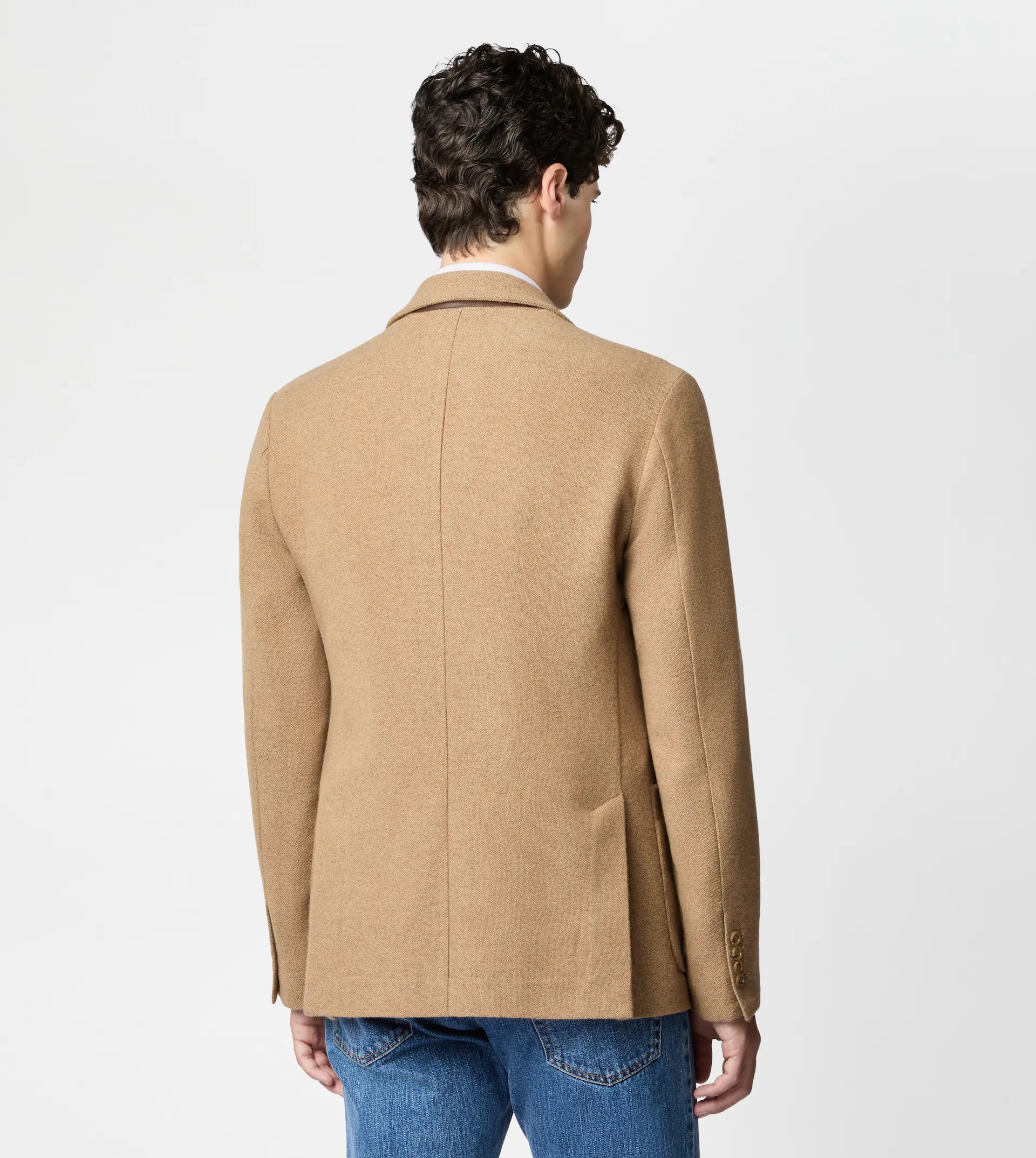BLAZER IN JERSEY - BEIGE - 5