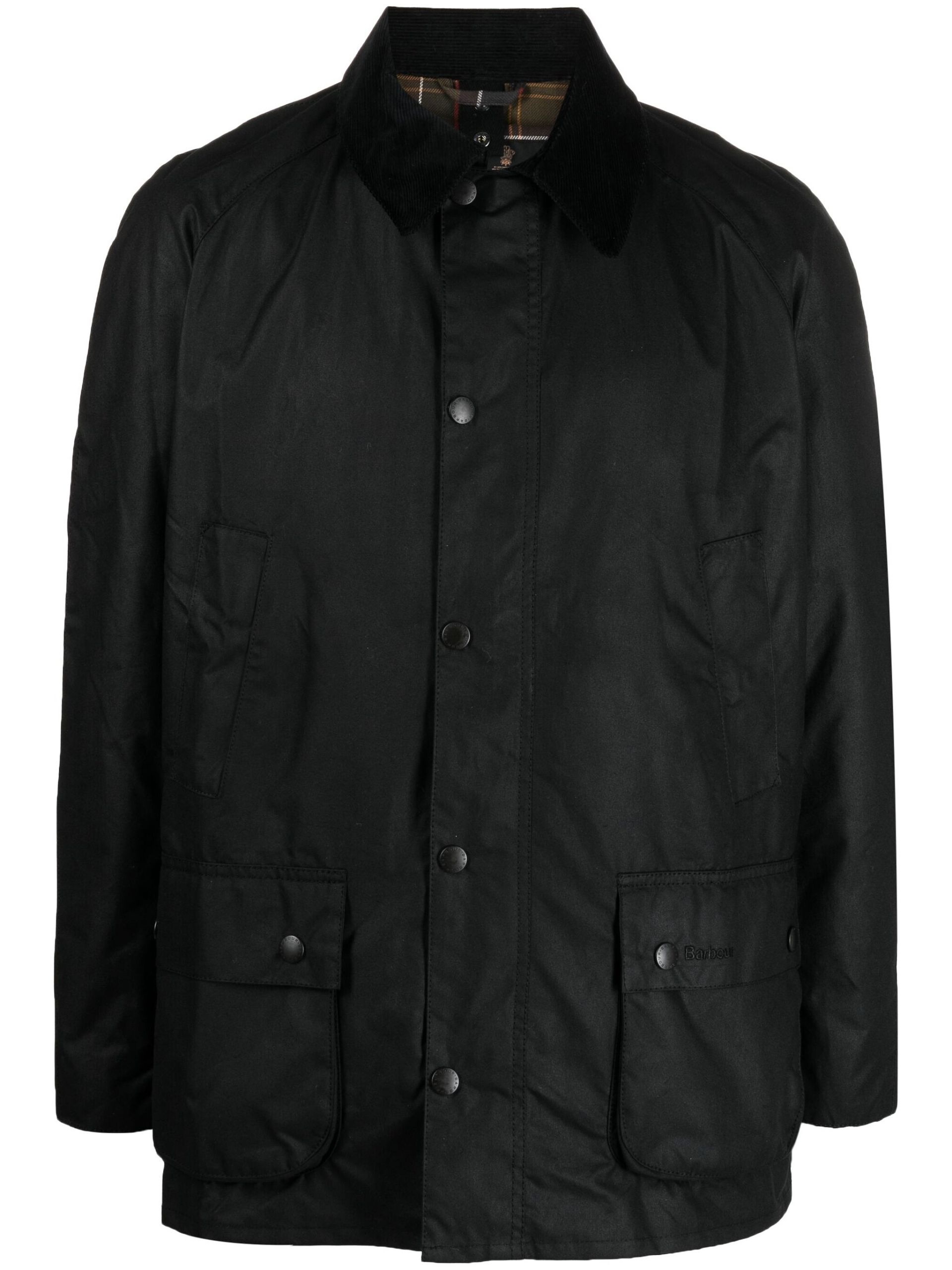 black Ashby Wax Jacket - 1