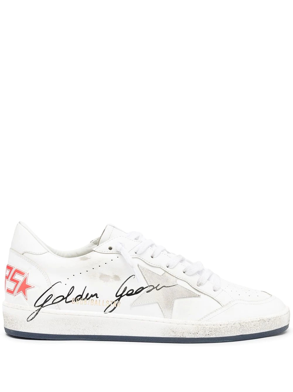 logo-print lace-up trainers - 1