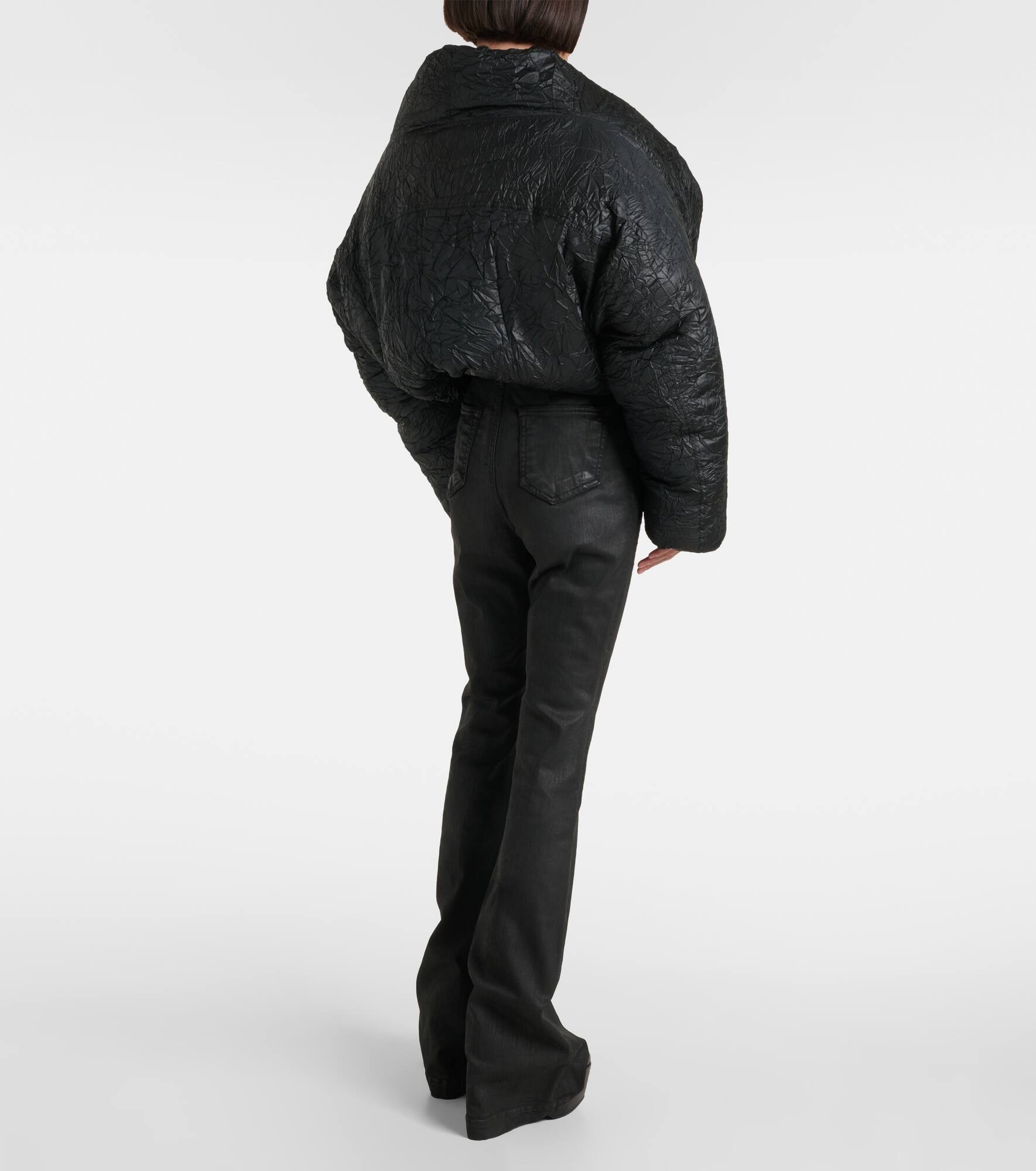 Cropped puffer jacket - 3