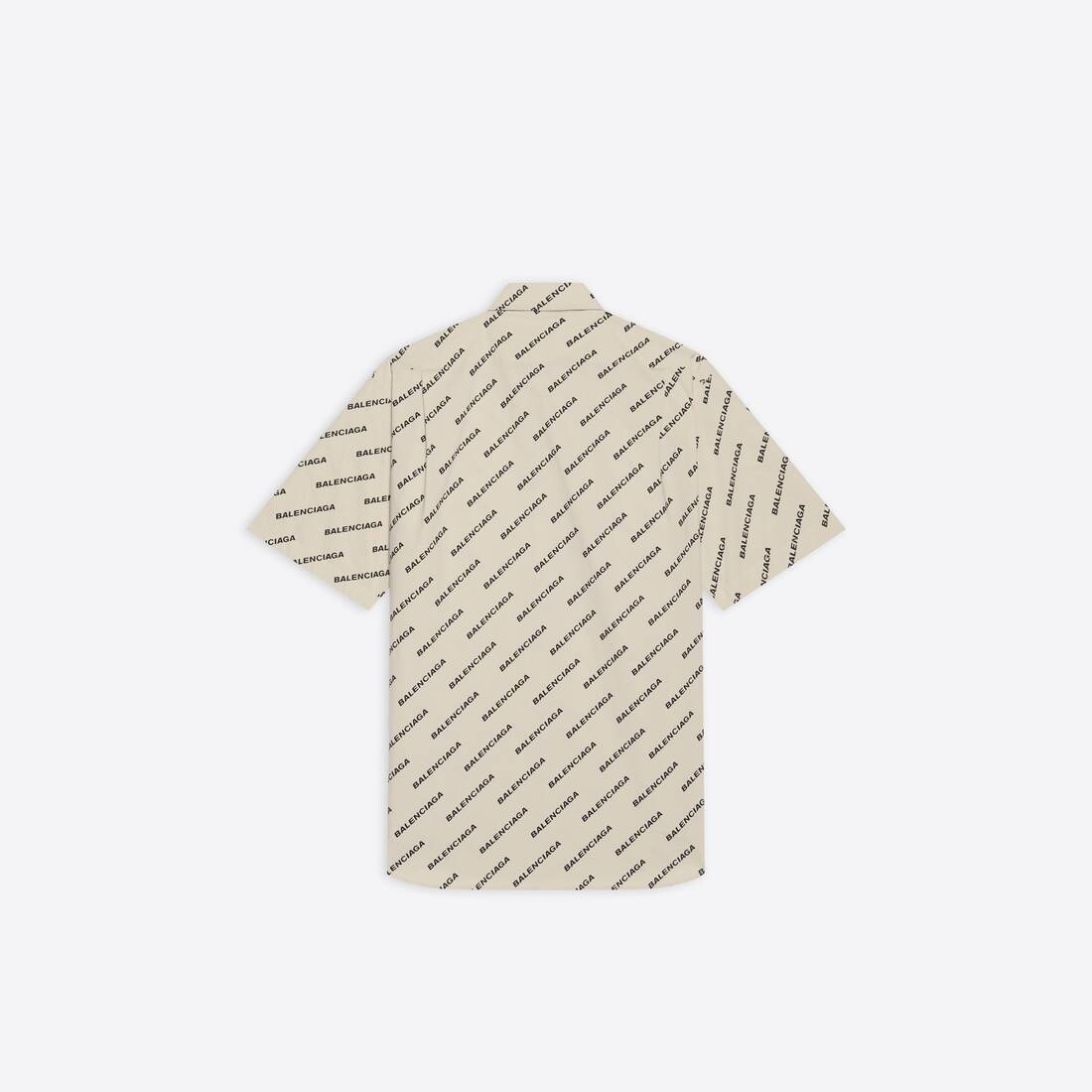 Men's Year Of The Tiger Typo Short Sleeve Shirt Normal Fit in Beige - 5