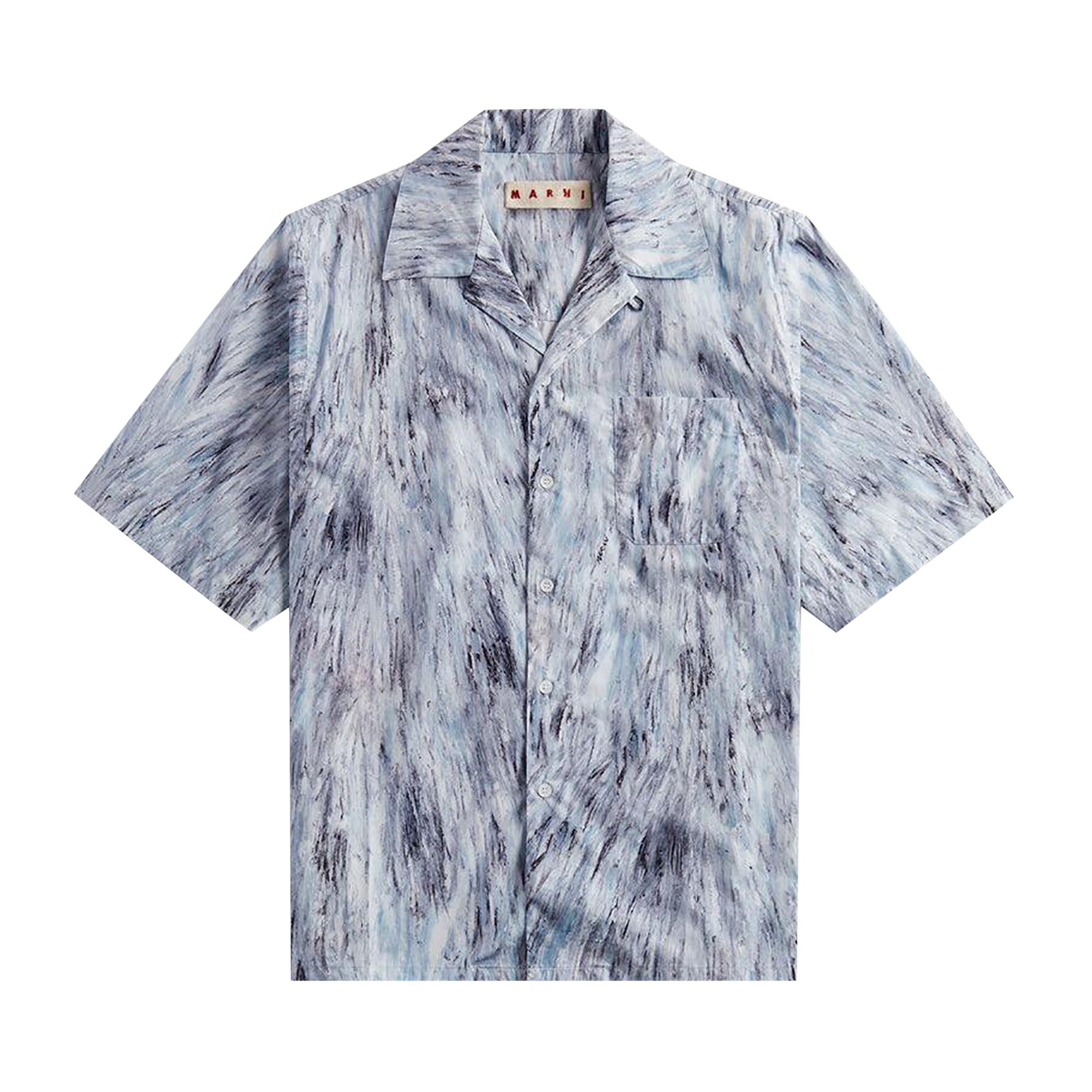 Marni Printed Dyed Shirt 'Frost' - 1