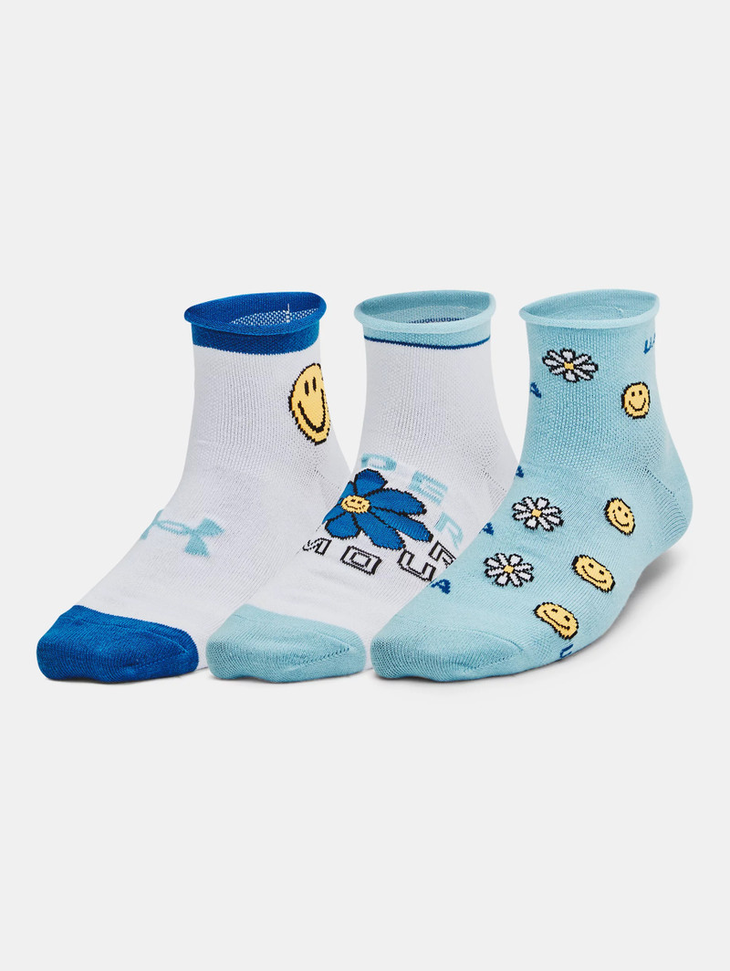 Women's UA Essential 3-Pack Quarter Socks 3