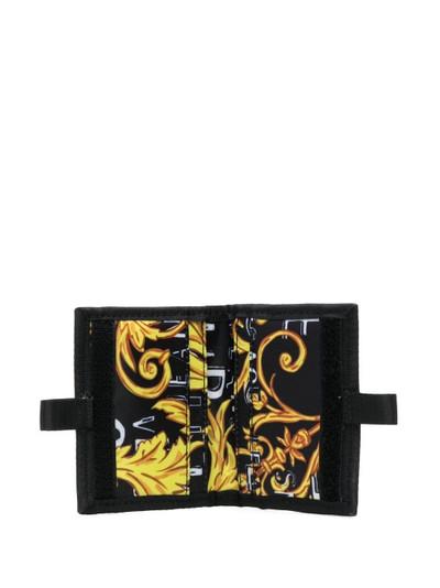 VERSACE JEANS COUTURE Barocco print logo-lettering wallet outlook