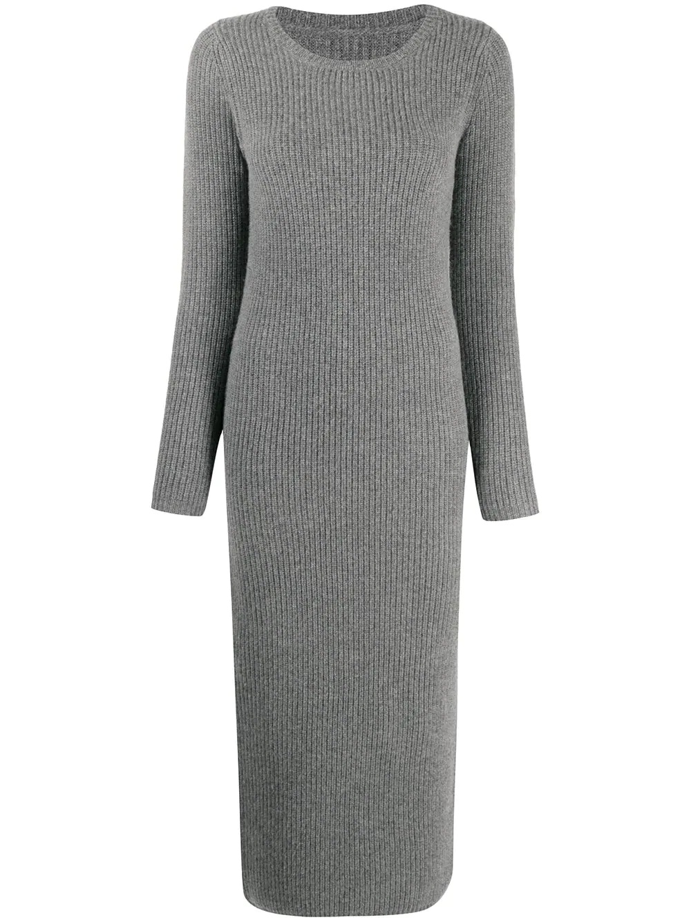 ribbed-knit midi dress - 1