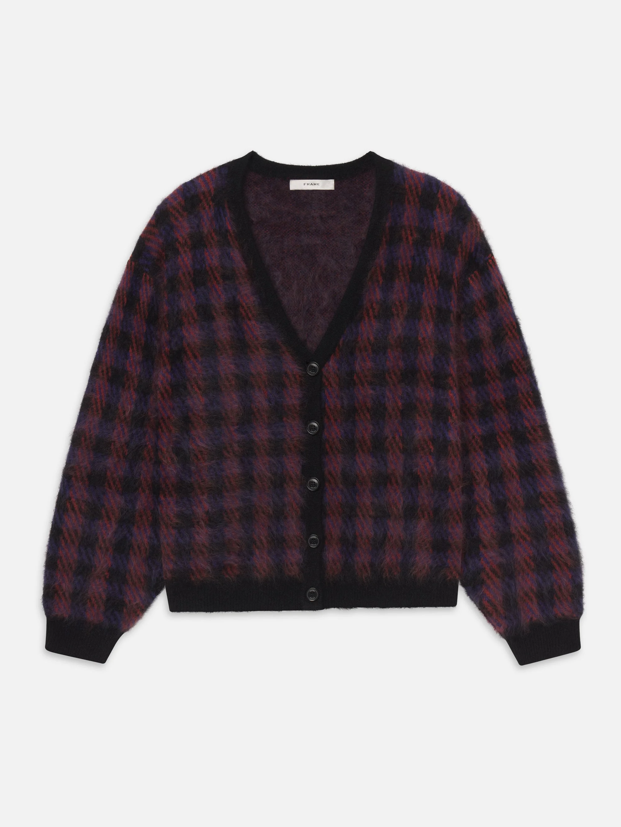 The Brushed Houndstooth Cardi - 1