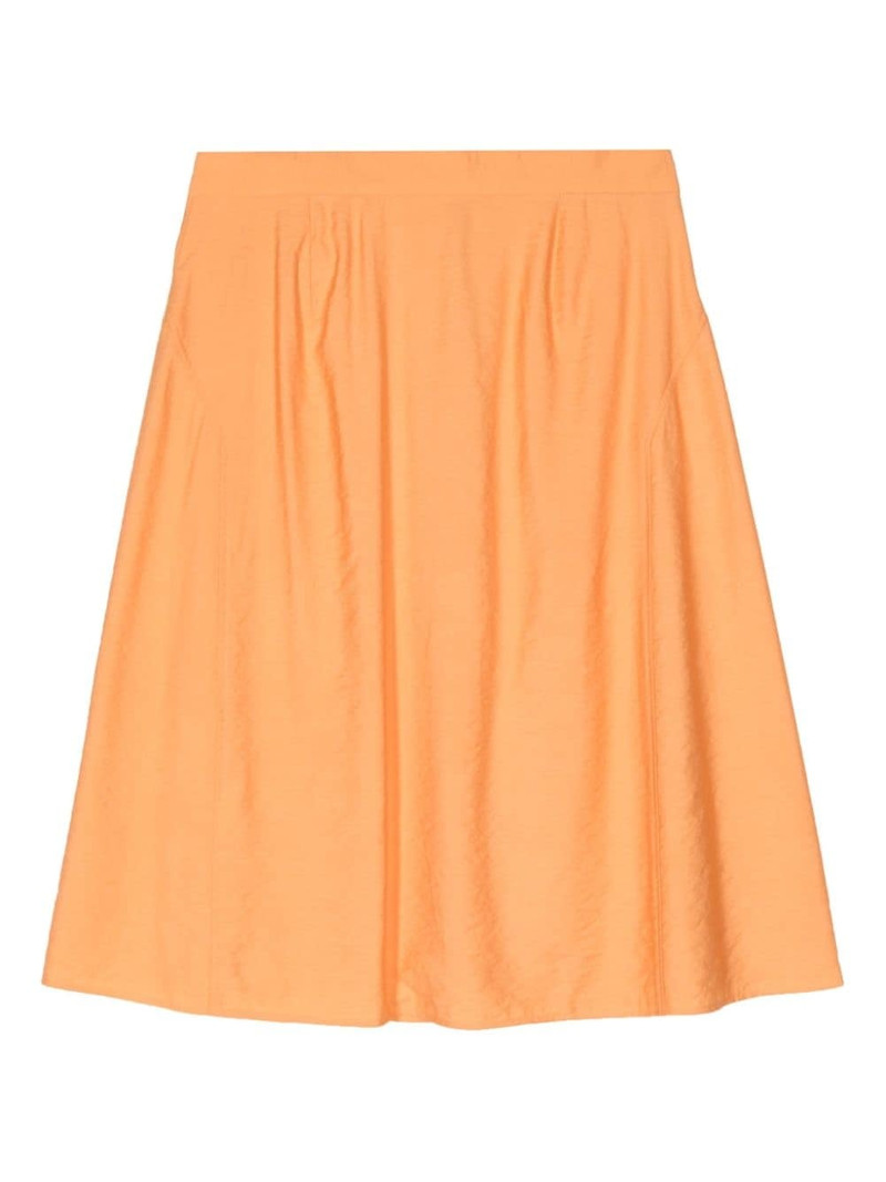 Maison Kitsuné high-waisted A-line midi skirt outlook