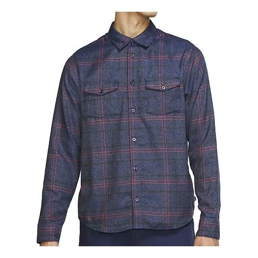 Nike SB Skateboard flannel Plaid Skateboard Shirt CK5316-410 - 1