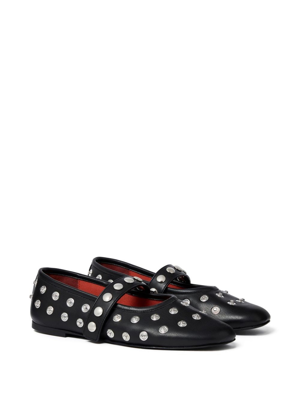 stud-embellished ballerinas - 2