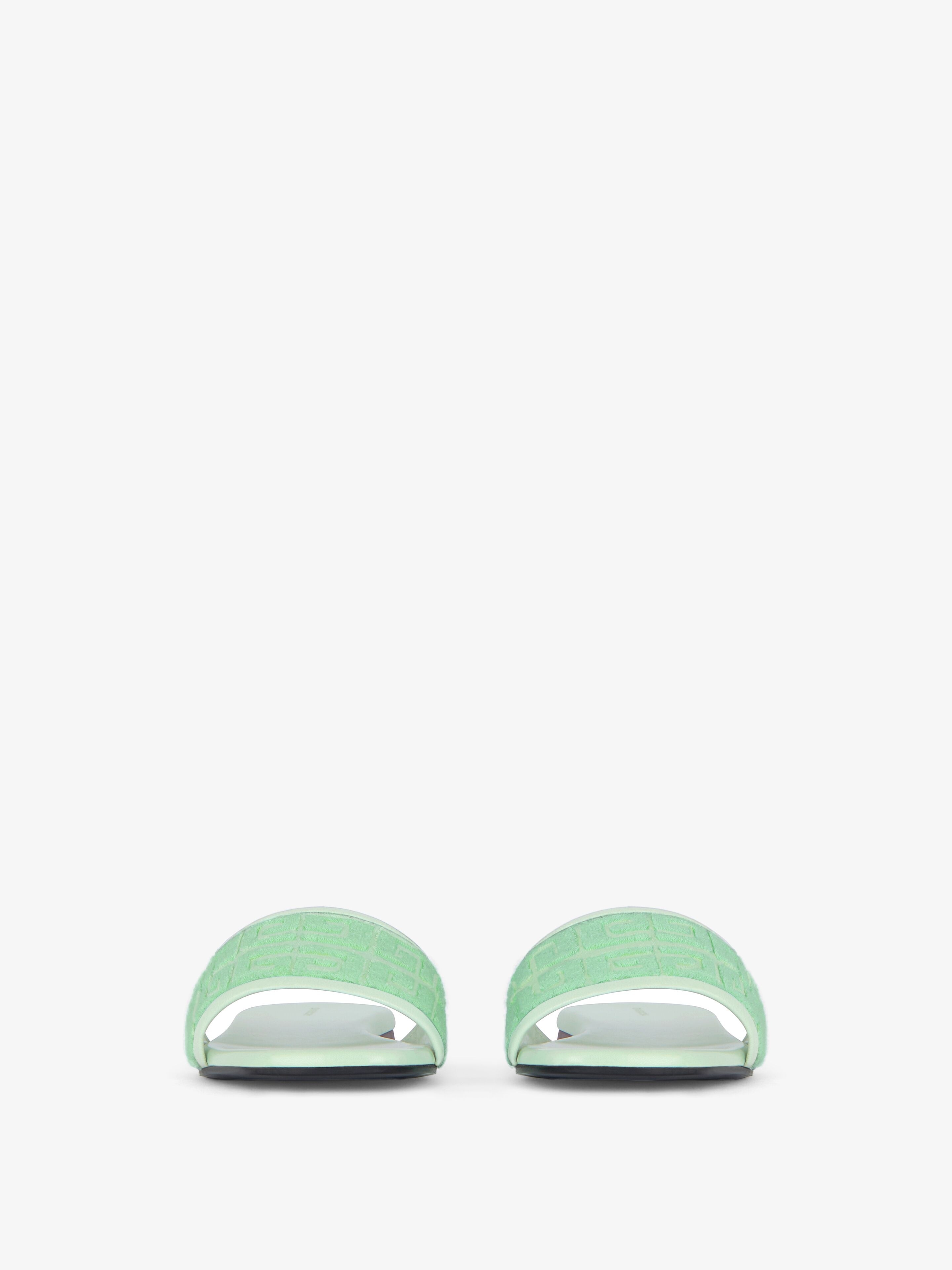 4G FLAT MULES IN 4G COTTON TOWELLING - 2