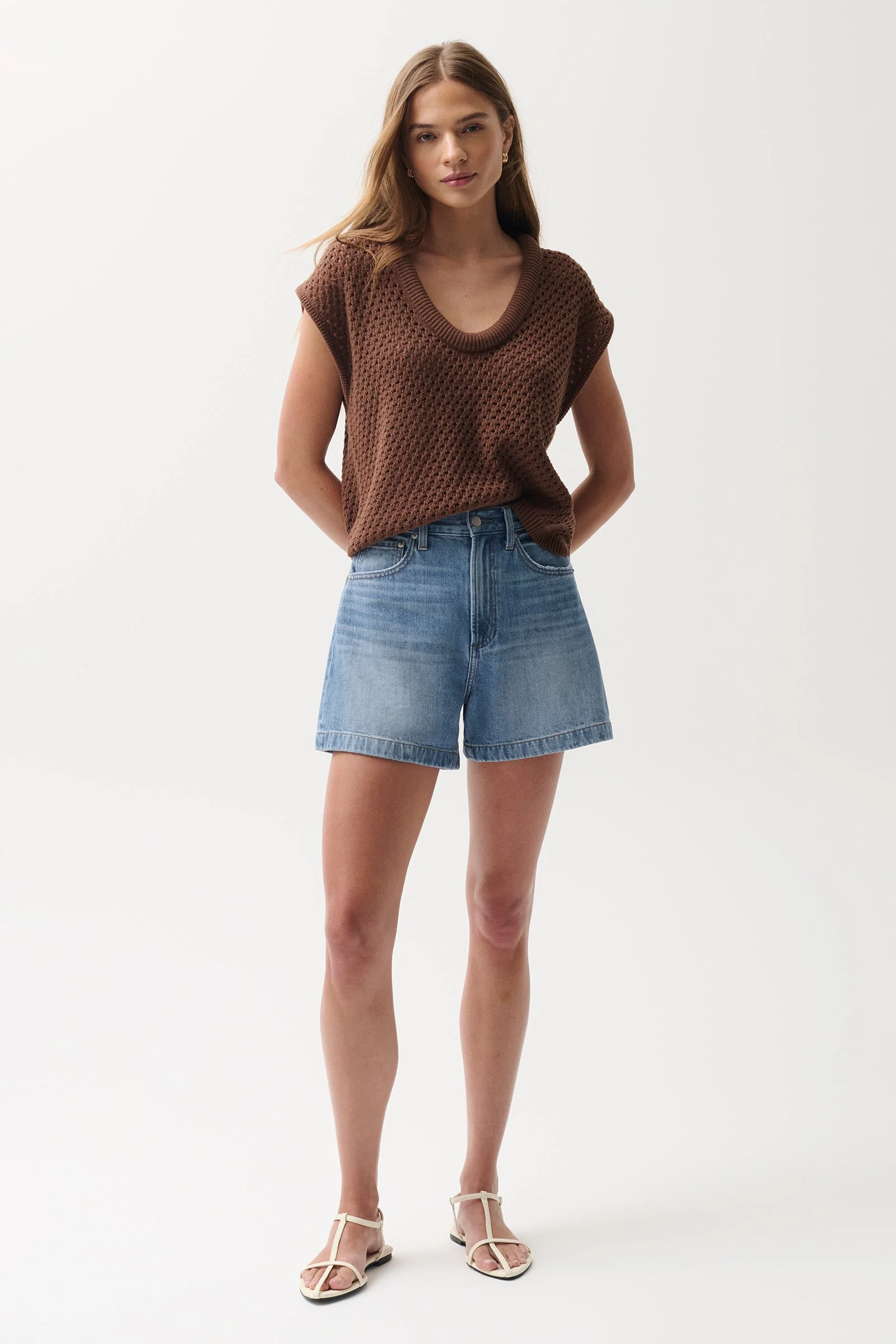 SAIGE HIGH RISE A-LINE SHORT - SAIL AWAY - 1