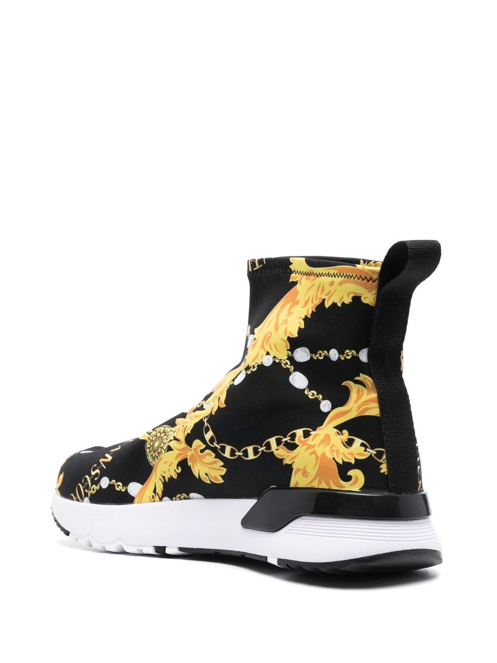 logo-print hi-top sneakers - 3