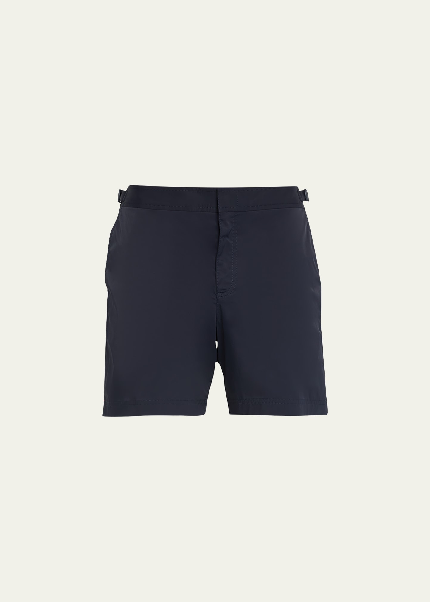 Men's Bulldog Piped Nylon Swim Shorts - 1
